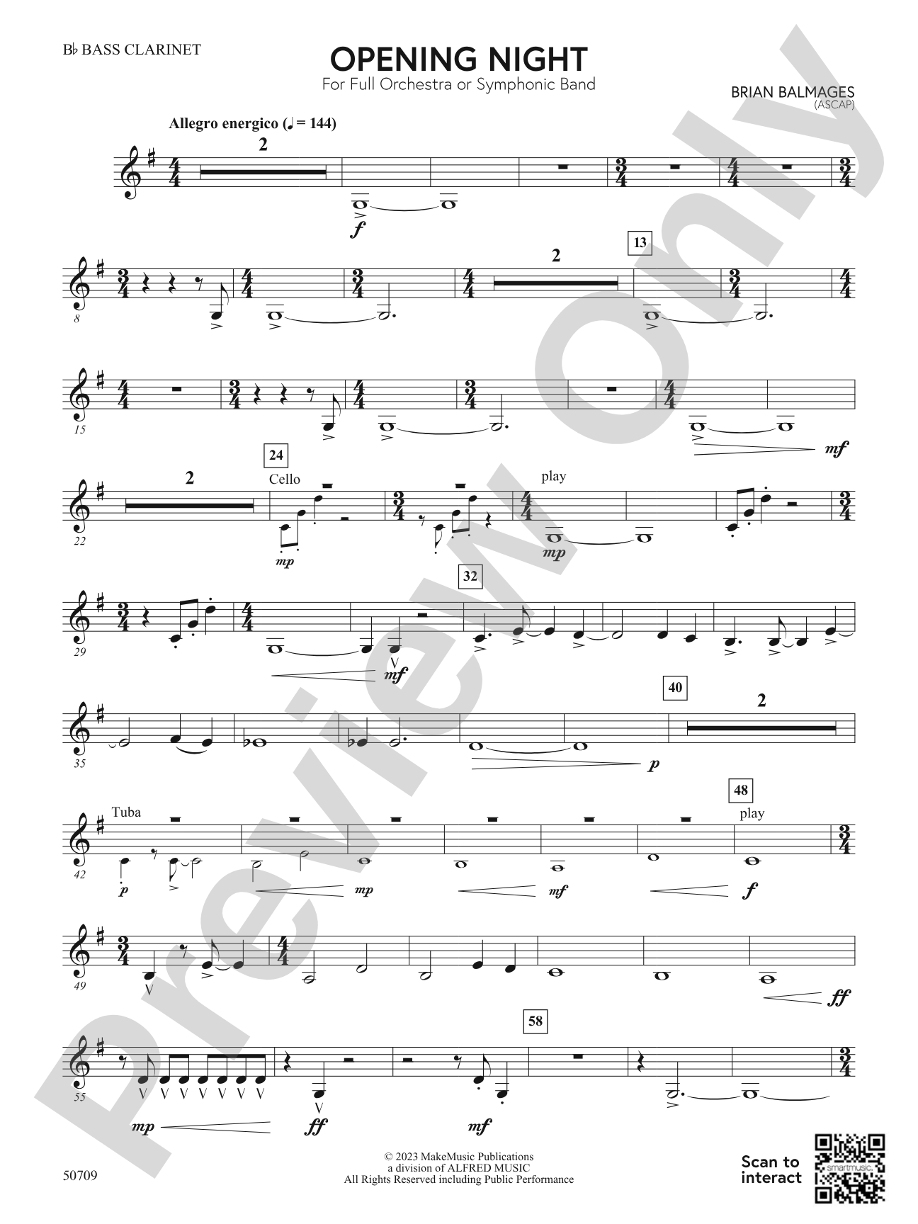 Opening Night: B-flat Bass Clarinet
