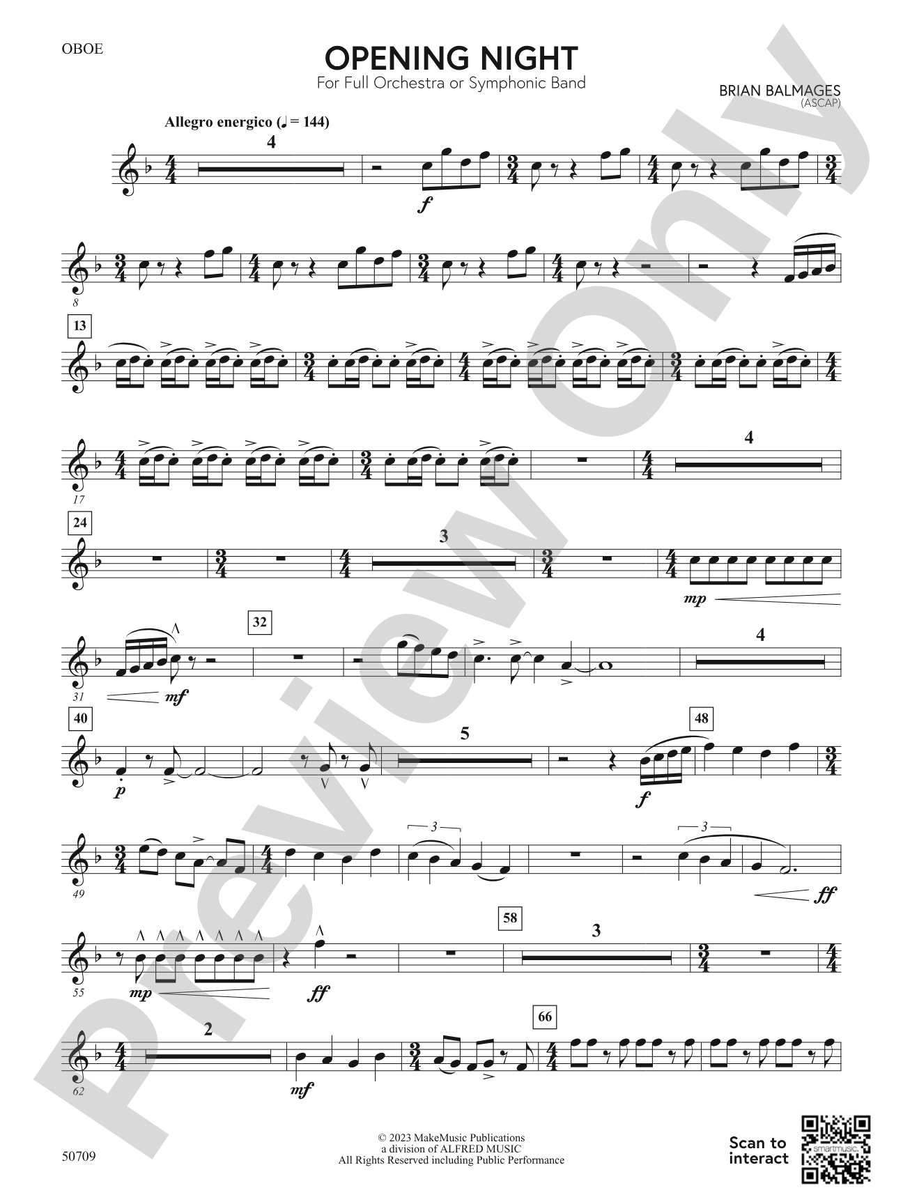 Opening Night: Oboe
