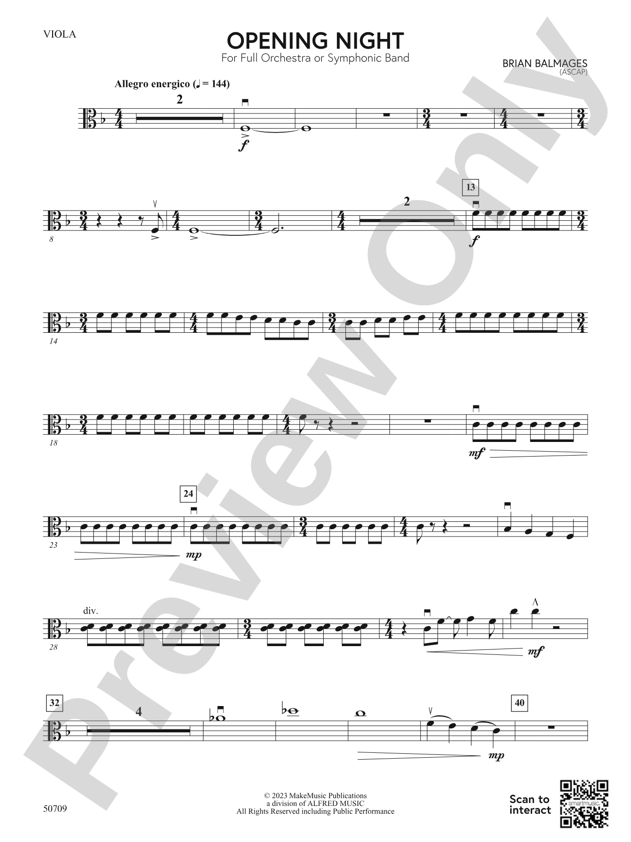 Opening Night: Viola