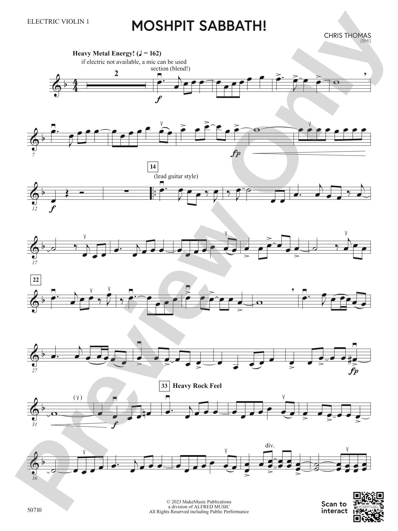 Moshpit Sabbath!: Electric Violin 1