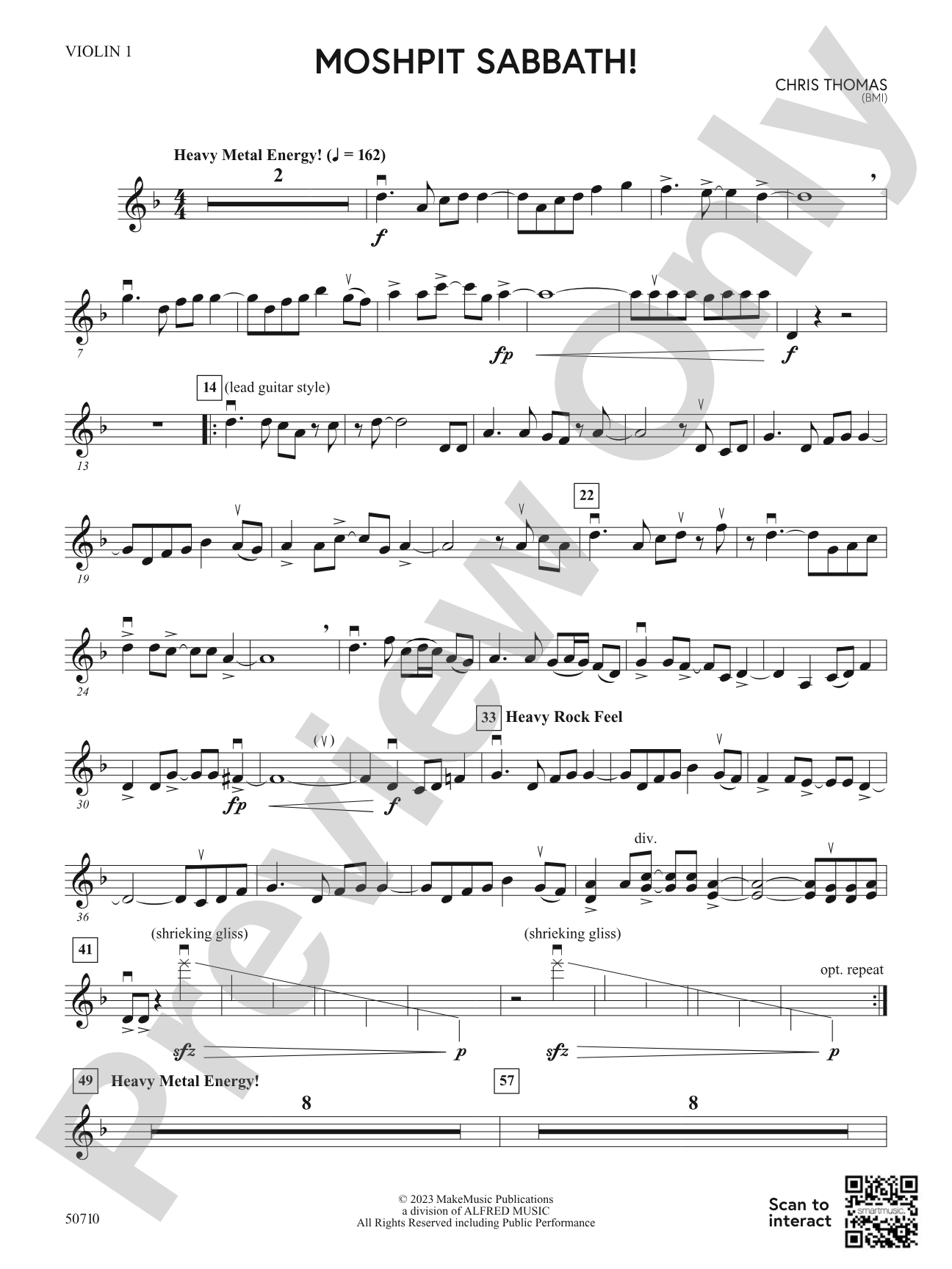 Moshpit Sabbath!: 1st Violin