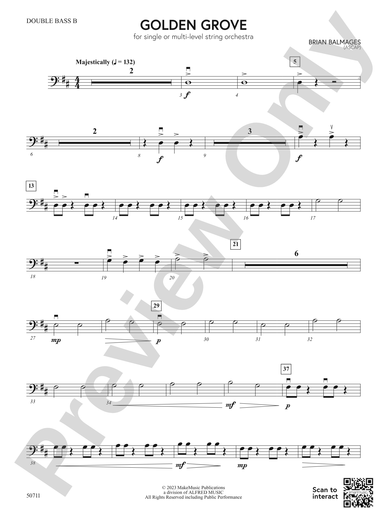 Golden Grove: String Bass B