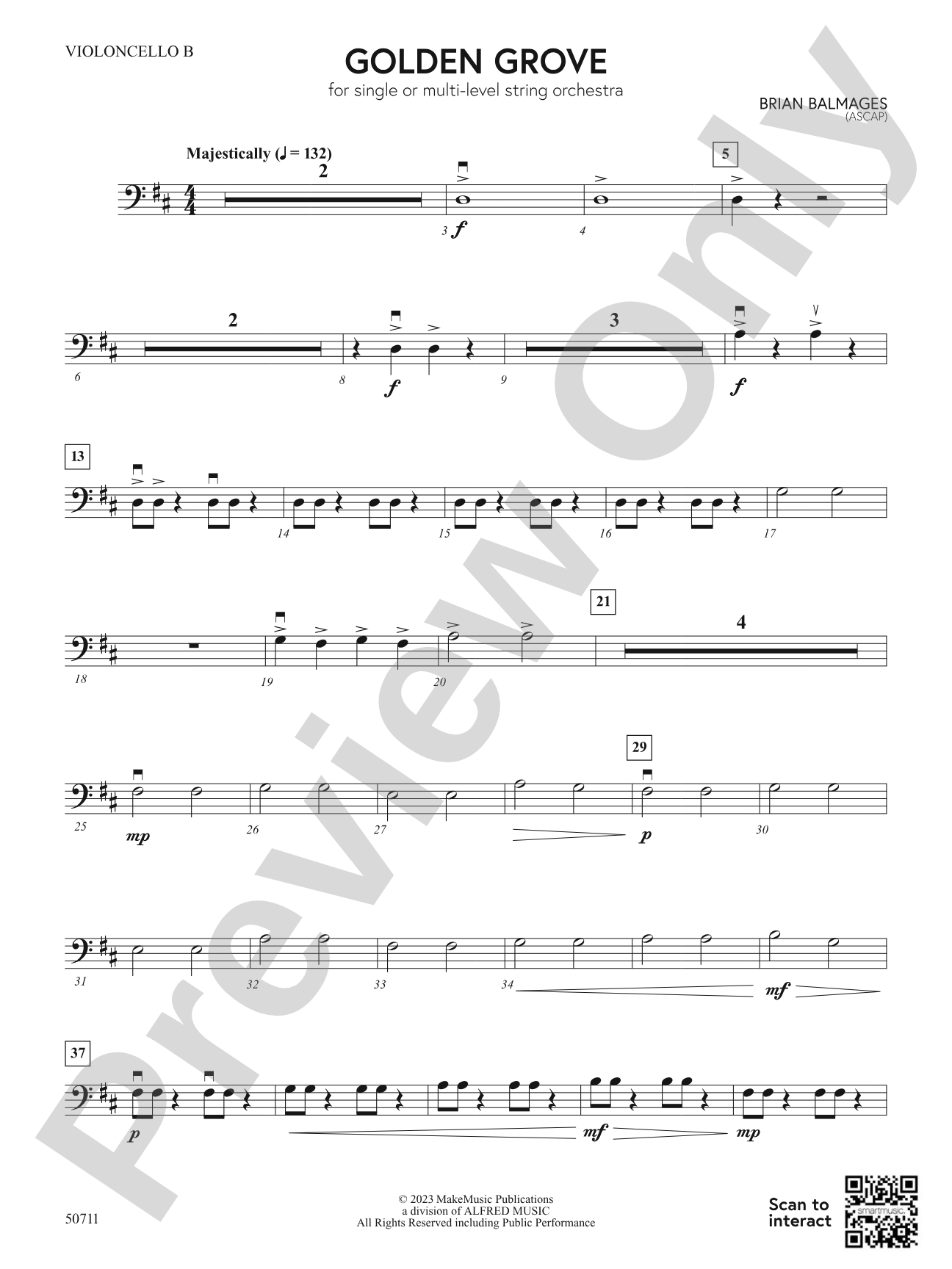 Golden Grove: Cello B