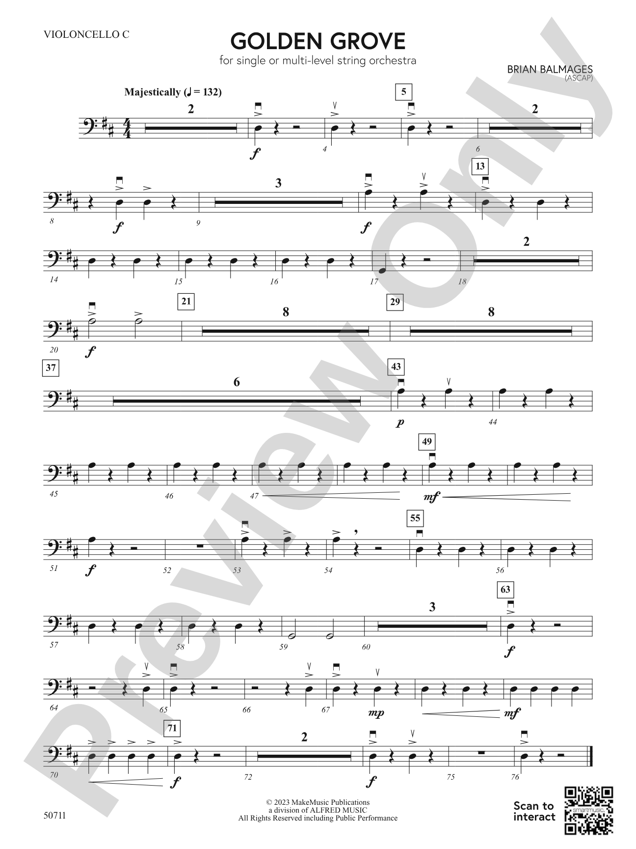 Golden Grove: Cello C