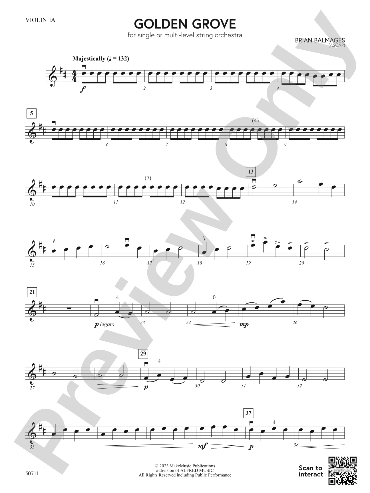 Golden Grove: Violin 1A