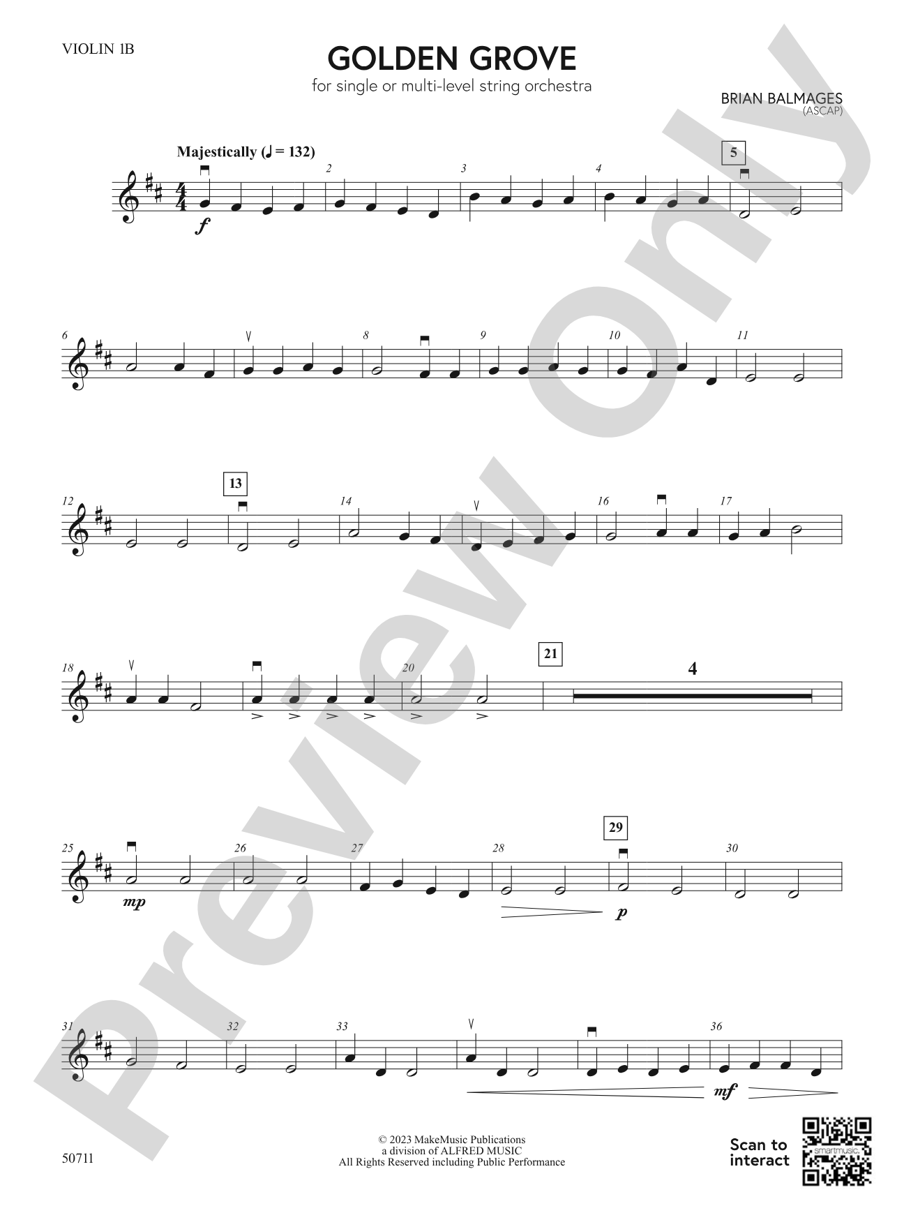 Golden Grove: Violin 1B