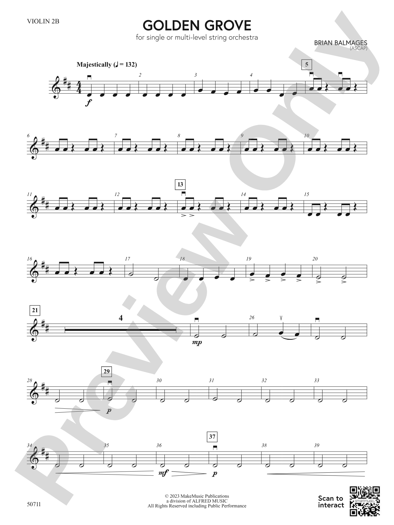 Golden Grove: Violin 2B