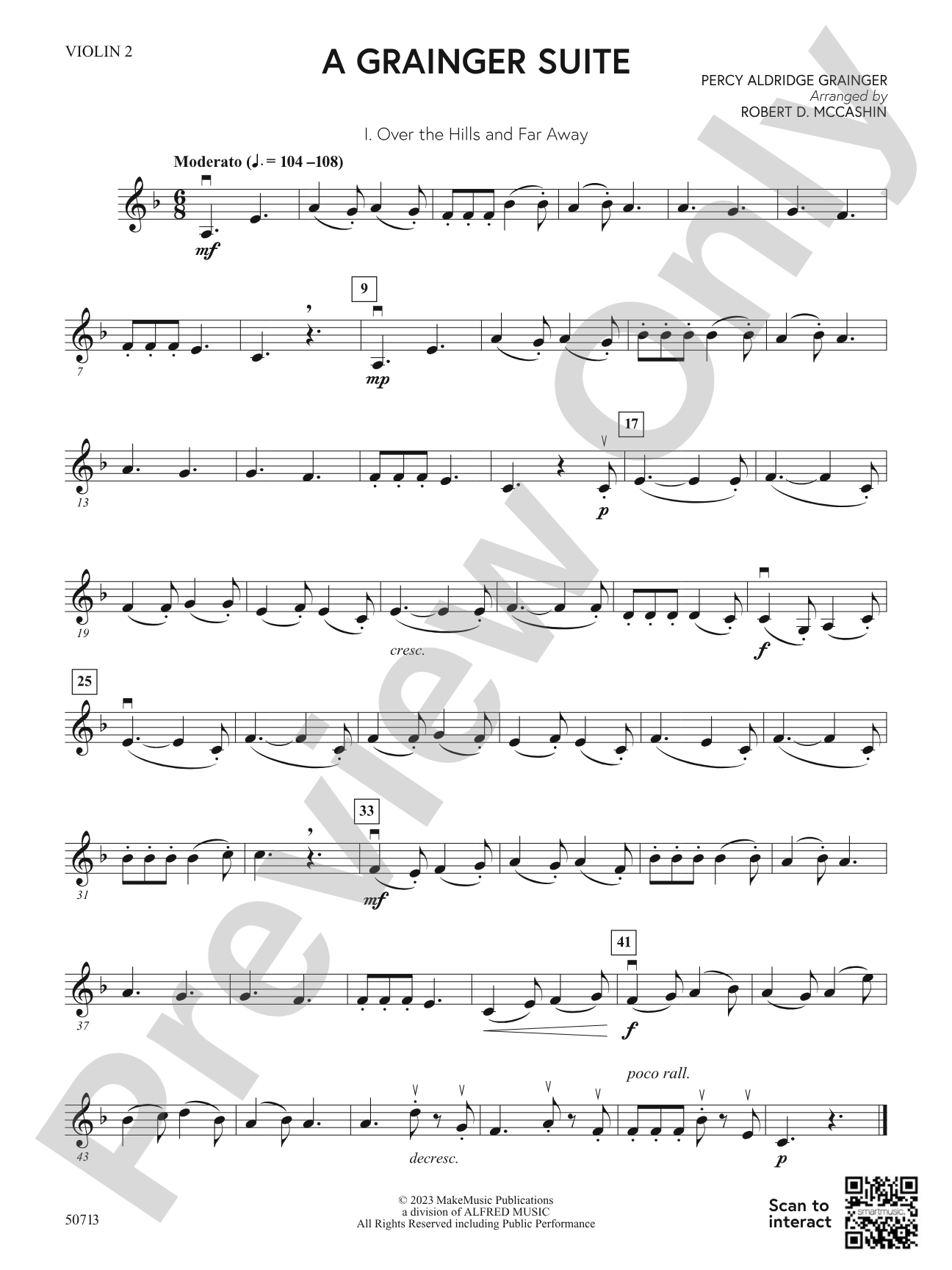 A Grainger Suite: 2nd Violin