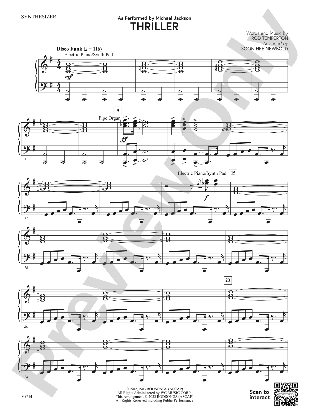 Thriller: Synthesizer