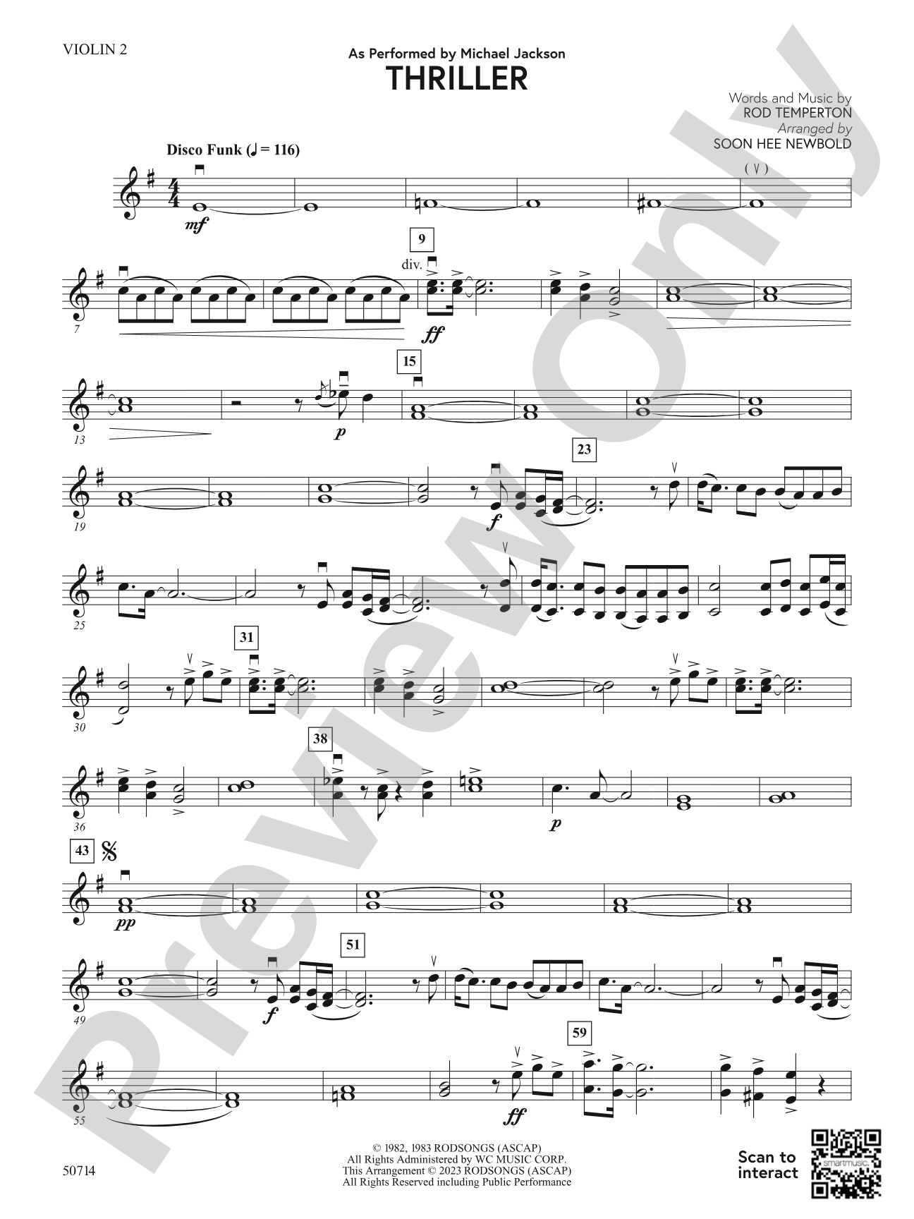 Thriller: 2nd Violin