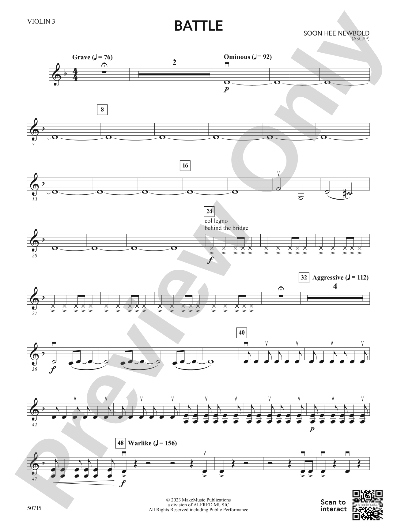 Battle: 3rd Violin (Viola [TC])