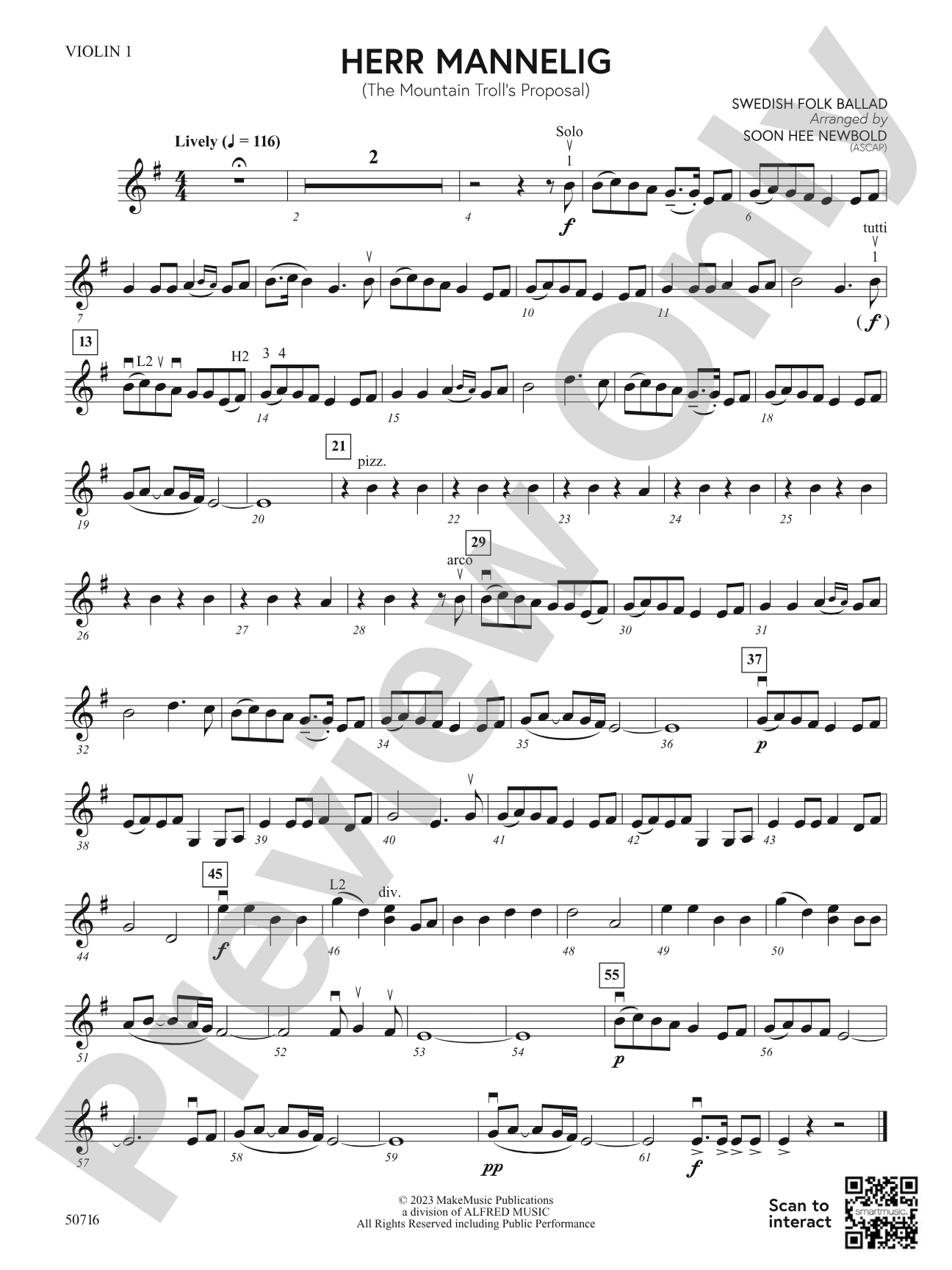 Herr Mannelig: 1st Violin