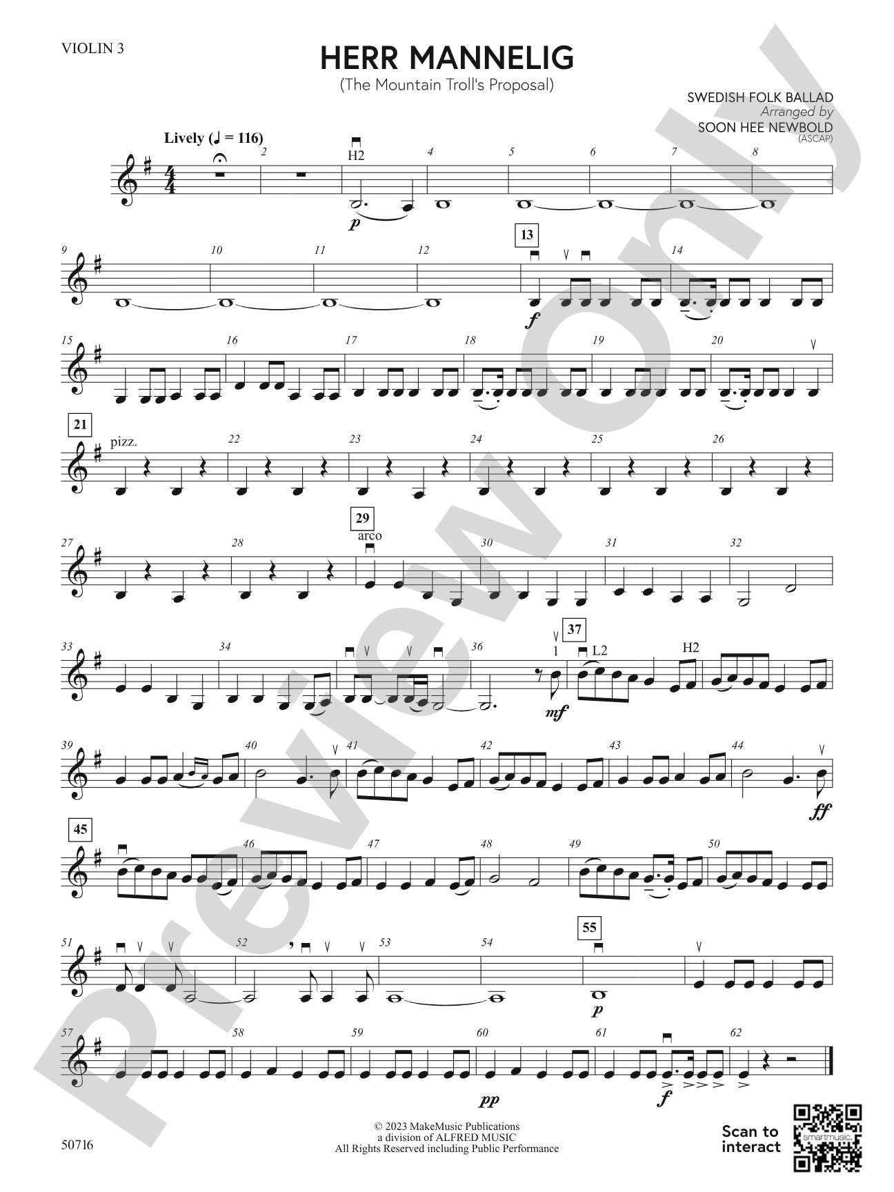 Herr Mannelig: 3rd Violin (Viola [TC])