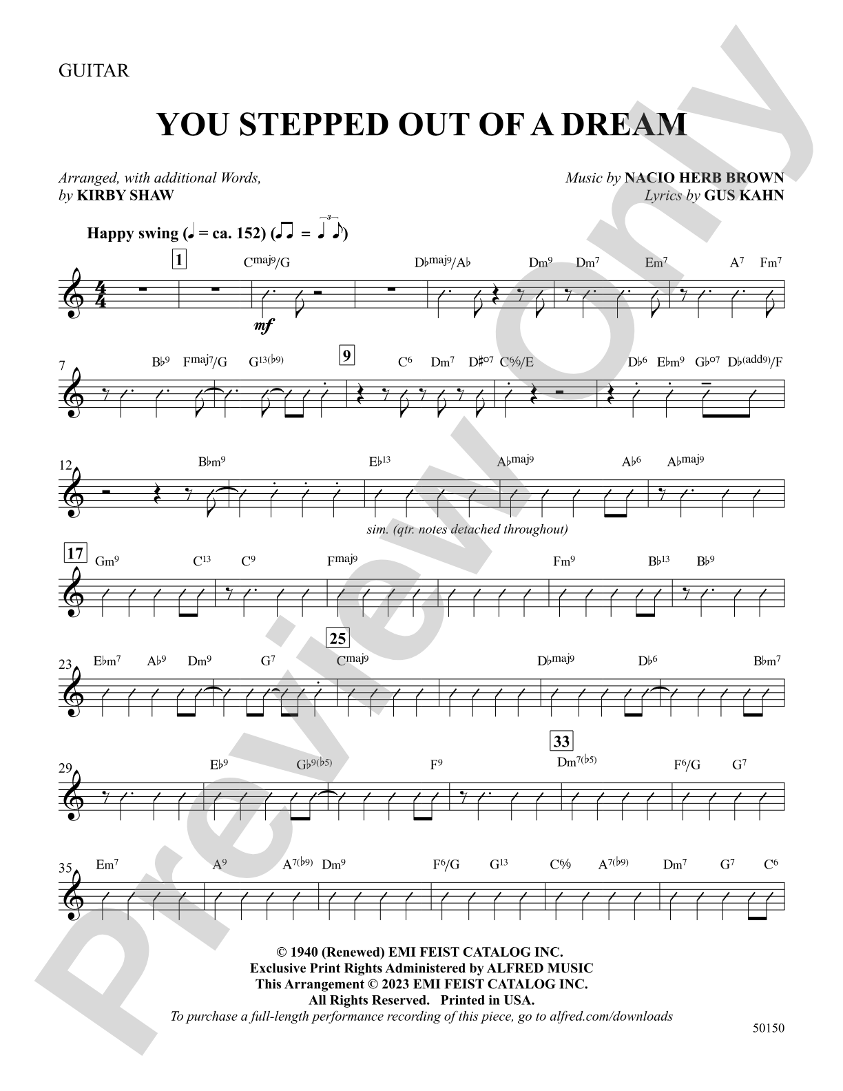 You Stepped Out of a Dream: Choral SoundPax