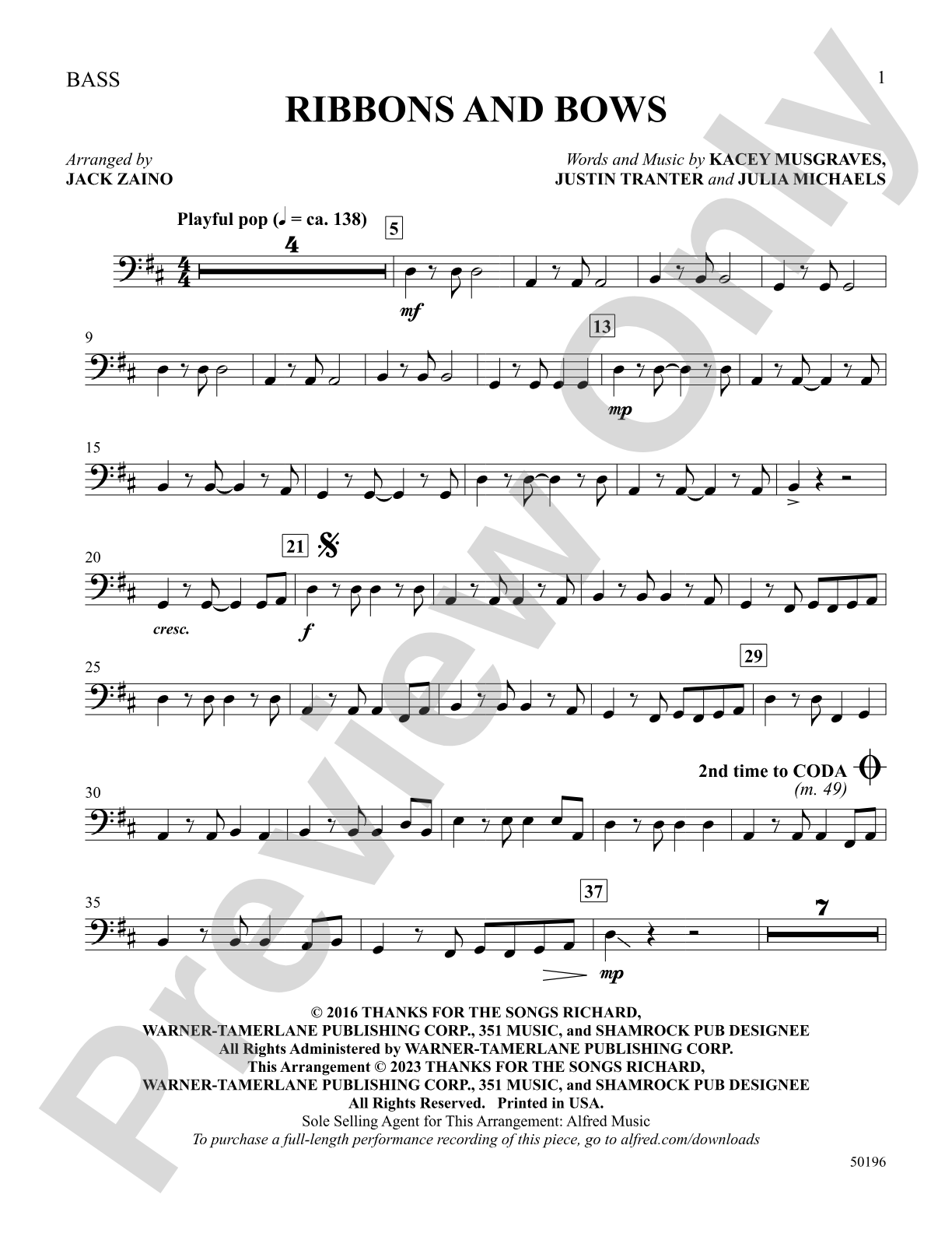 Ribbons and Bows: String Bass