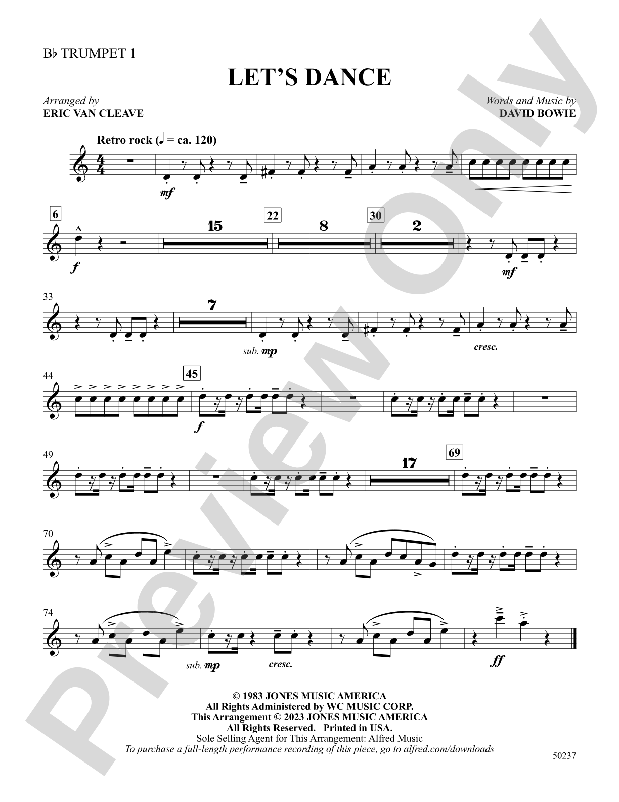 Let's Dance: 1st B-flat Trumpet