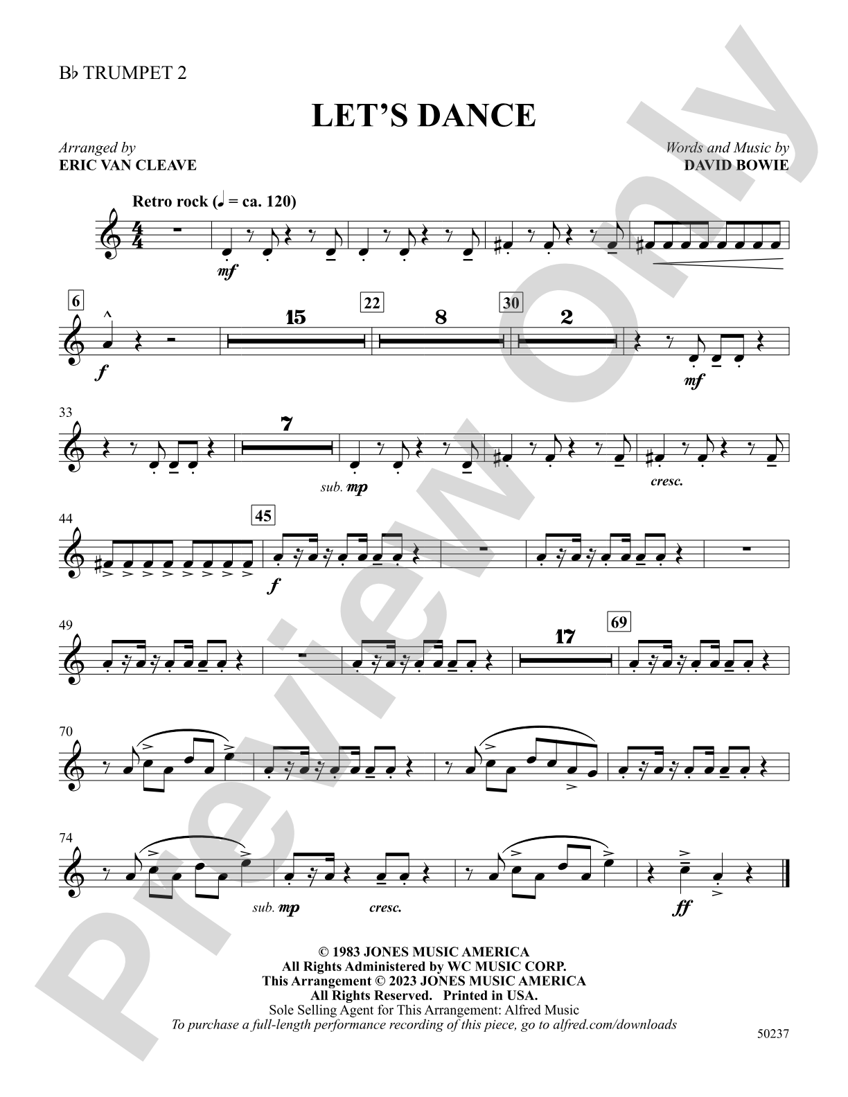 Let's Dance: 2nd B-flat Trumpet