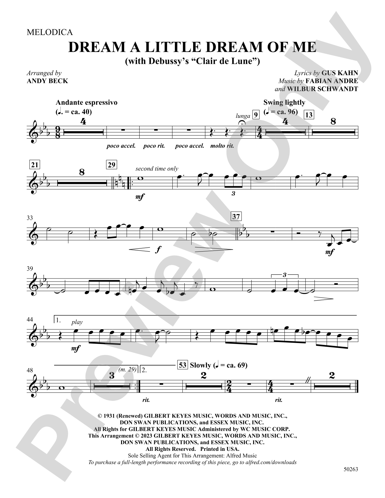 Dream a Little Dream of Me: Choral SoundPax