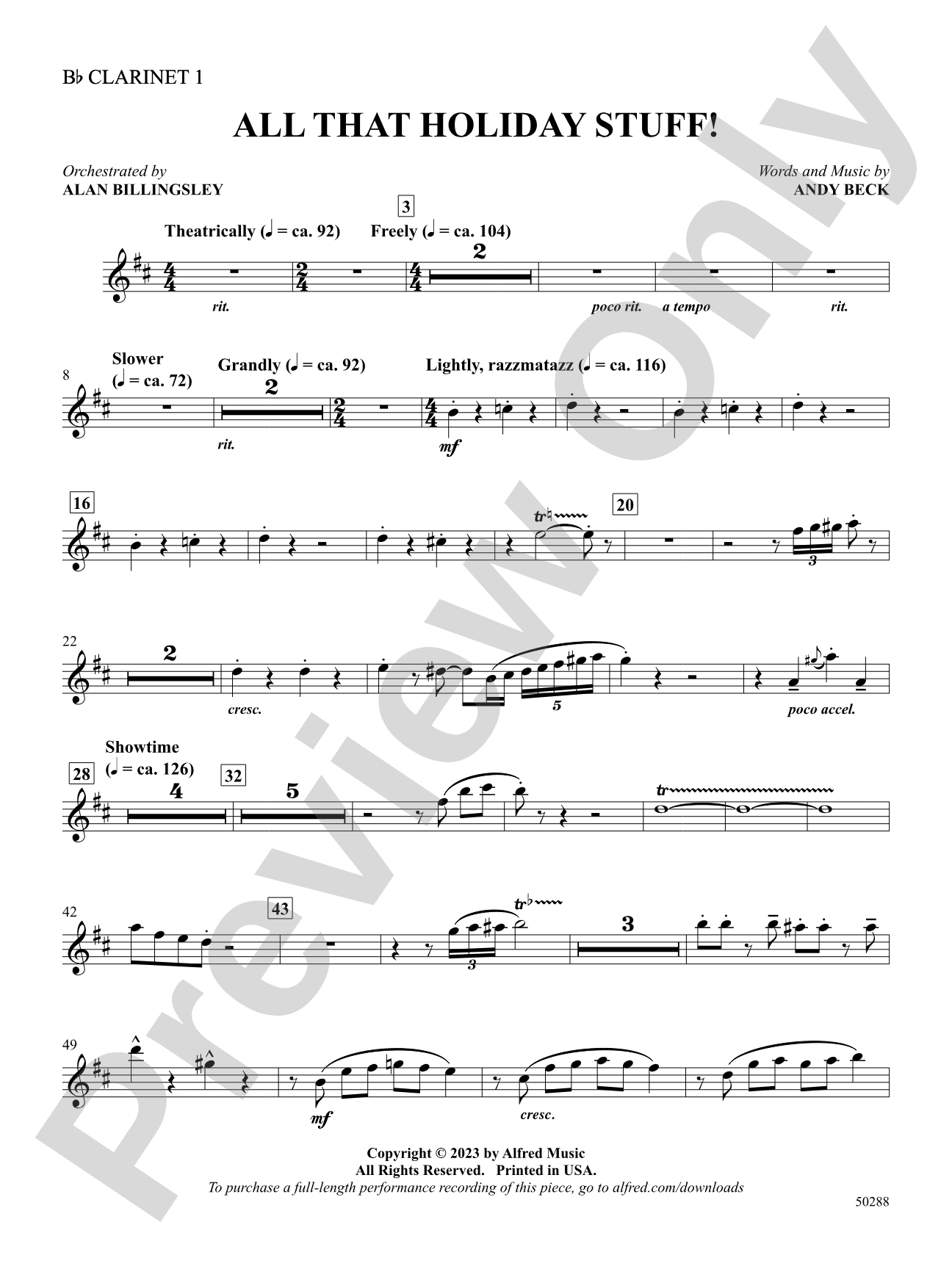 All That Holiday Stuff!: 1st B-flat Clarinet