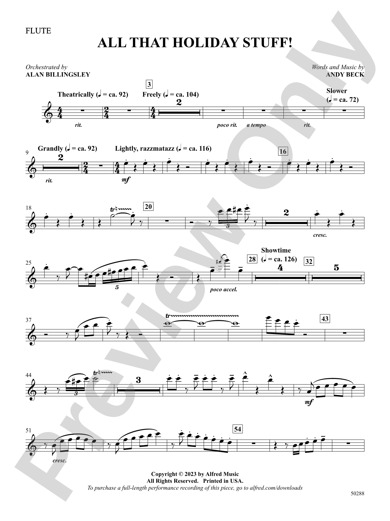 All That Holiday Stuff!: Flute