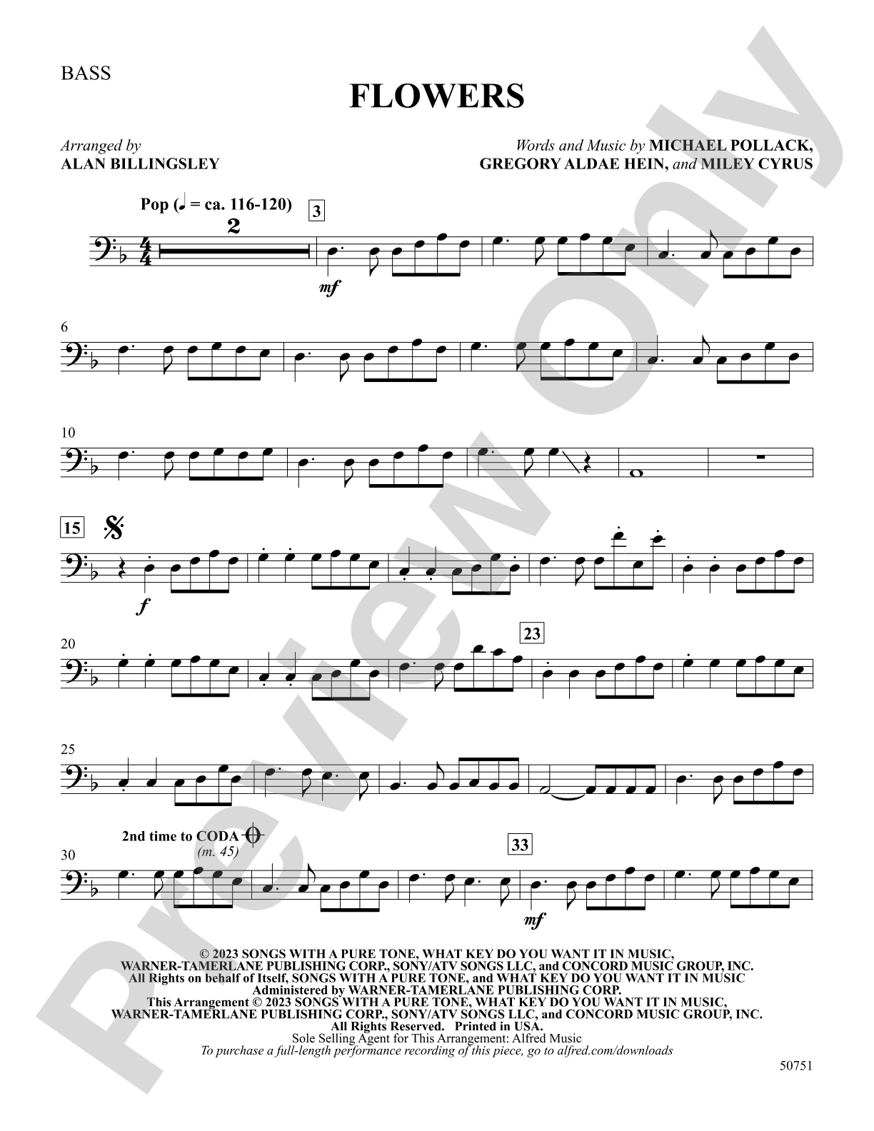 Flowers: String Bass