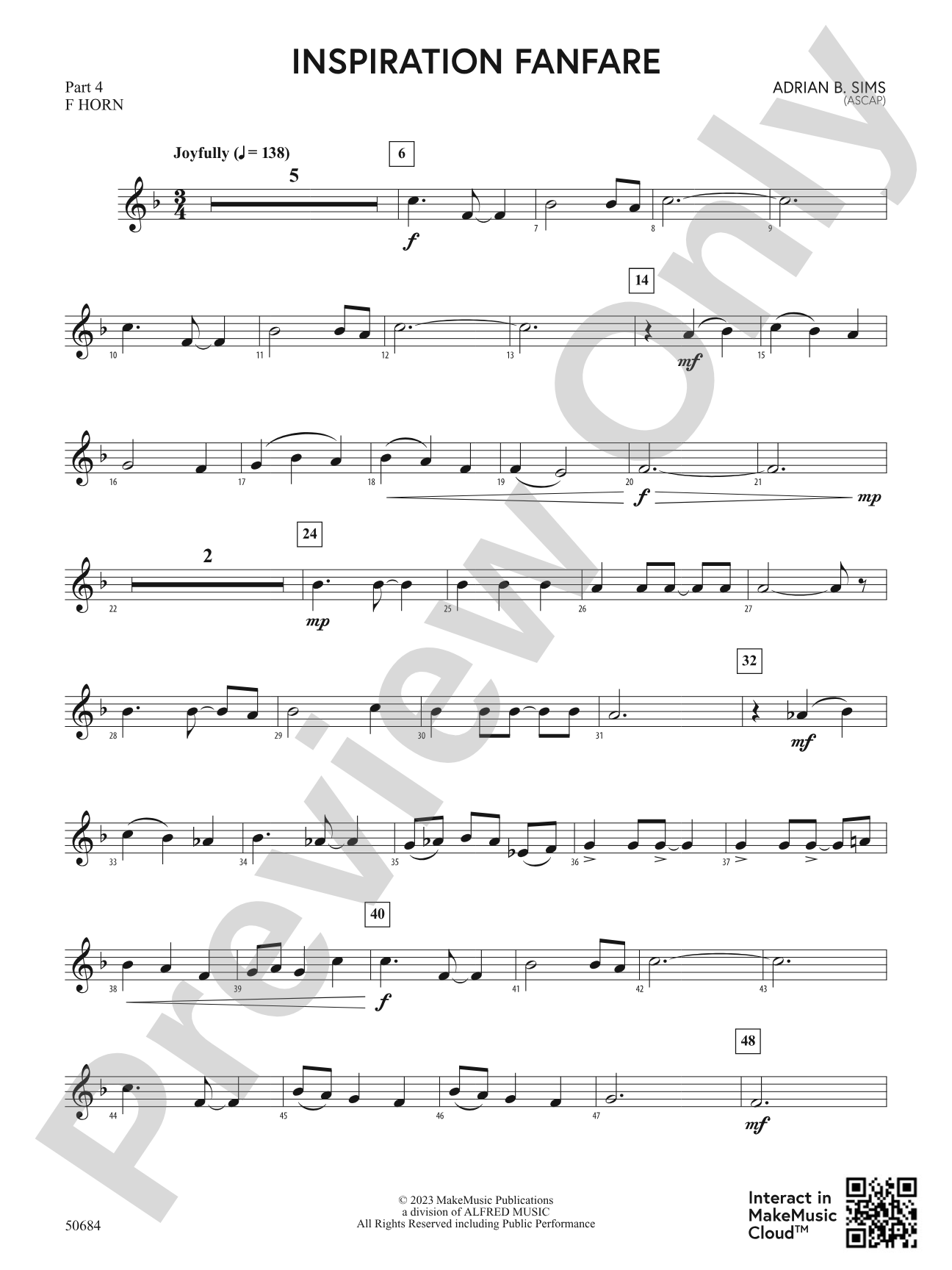 Inspiration Fanfare: Part 4 - F Horn