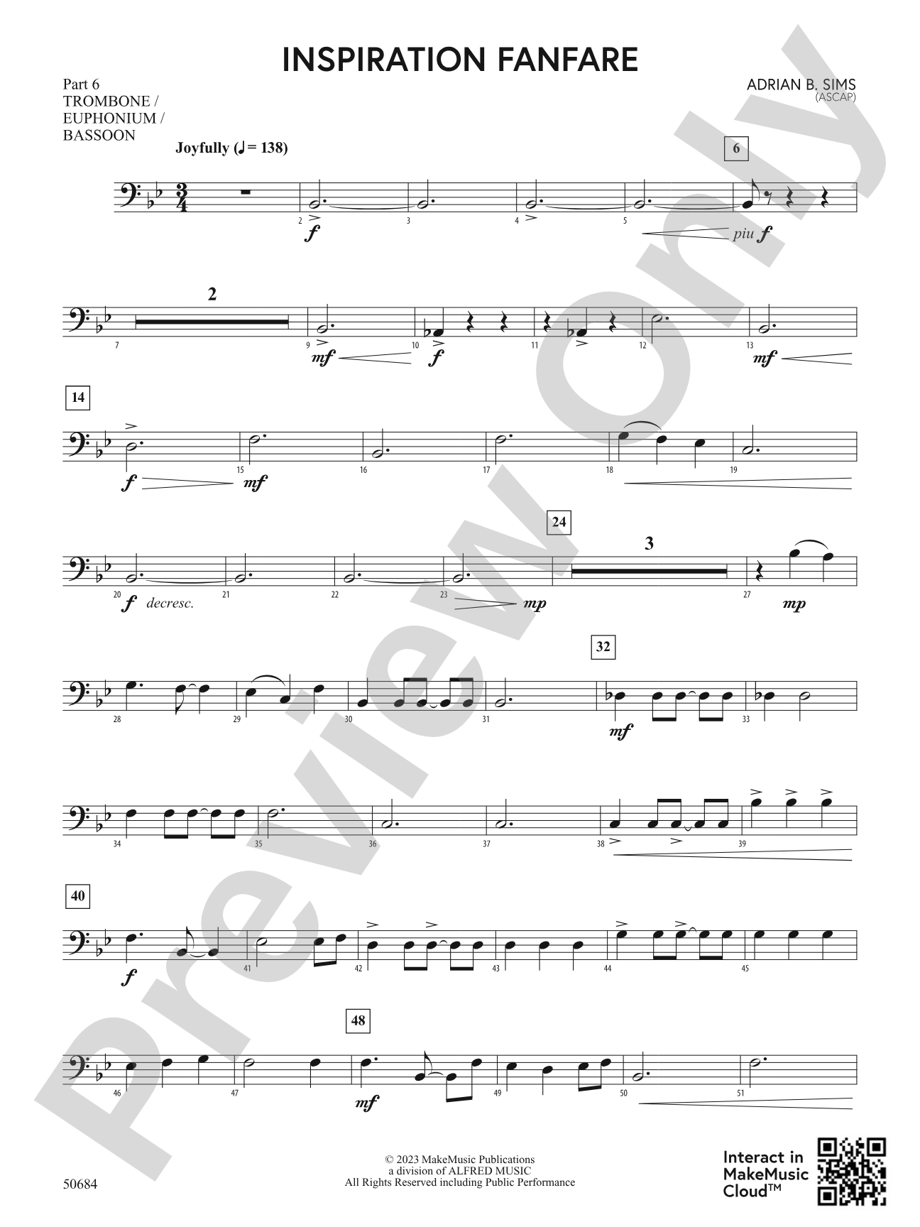 Inspiration Fanfare: Part 6 - Trombone / Euphonium / Bassoon