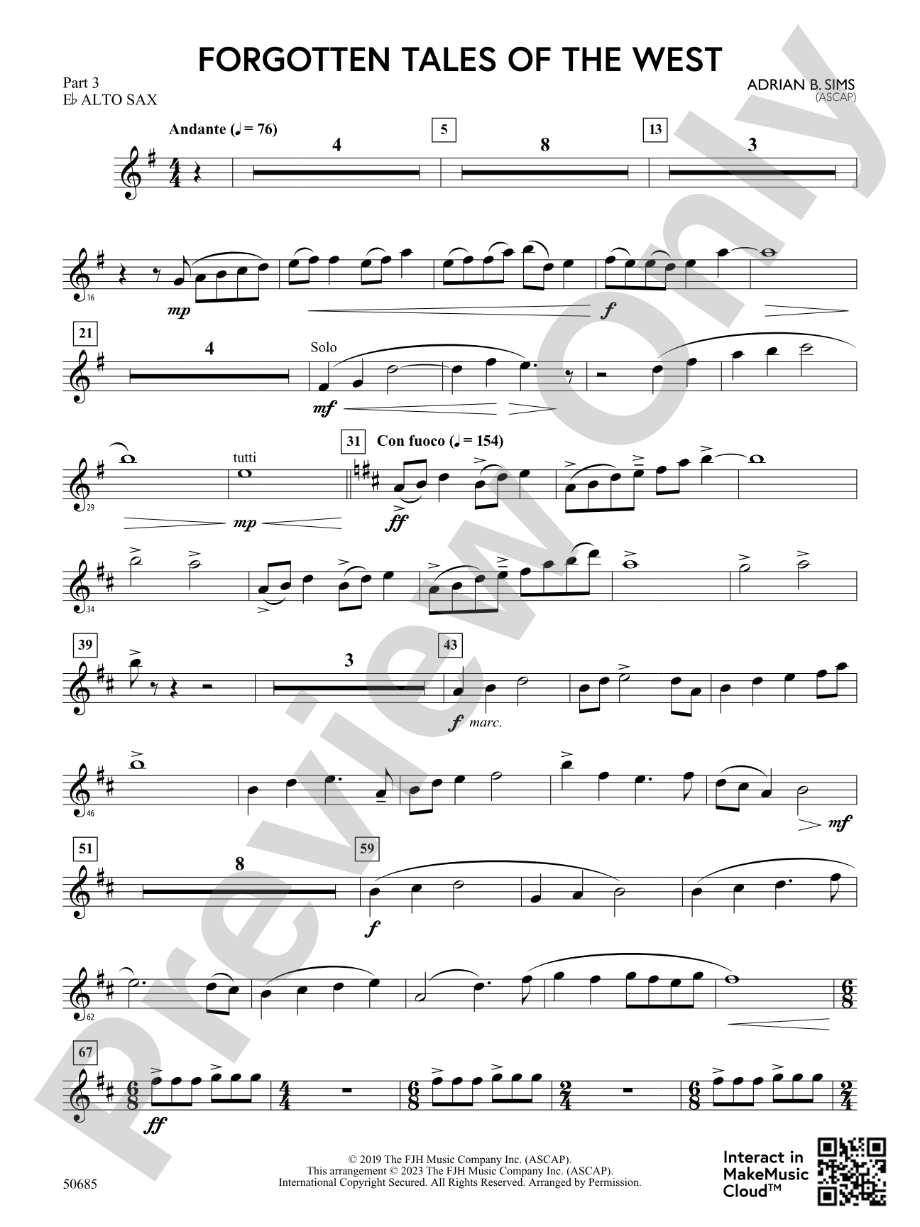 Forgotten Tales of the West: Part 3 - E-flat Alto Sax