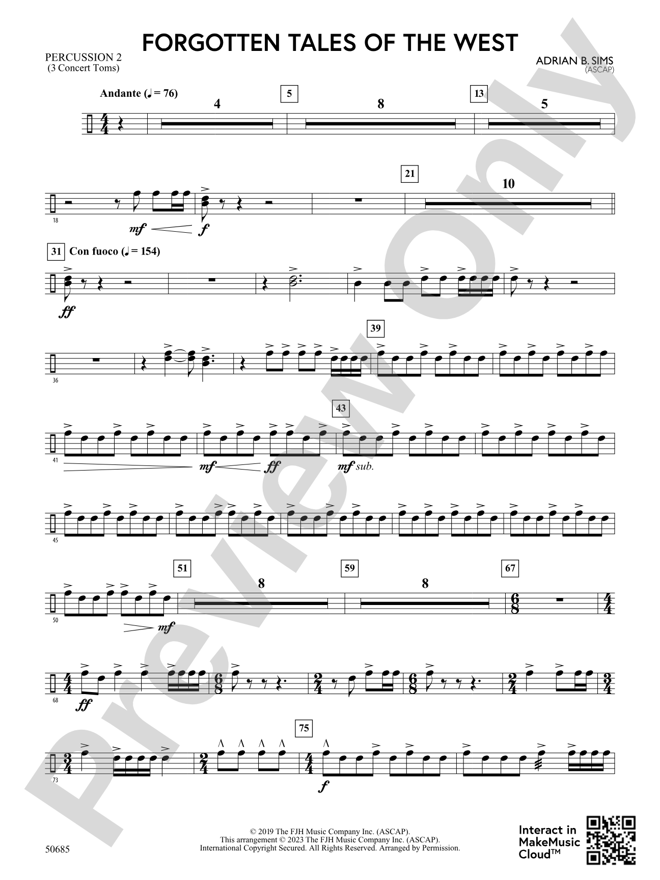 Forgotten Tales of the West: 2nd Percussion
