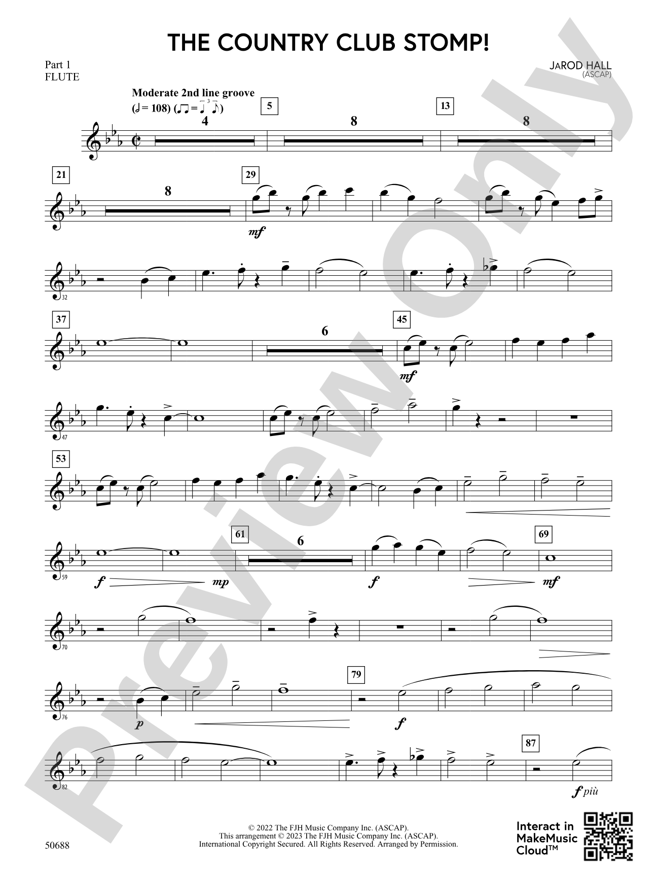 The Country Club Stomp!: Part 1 - Flute