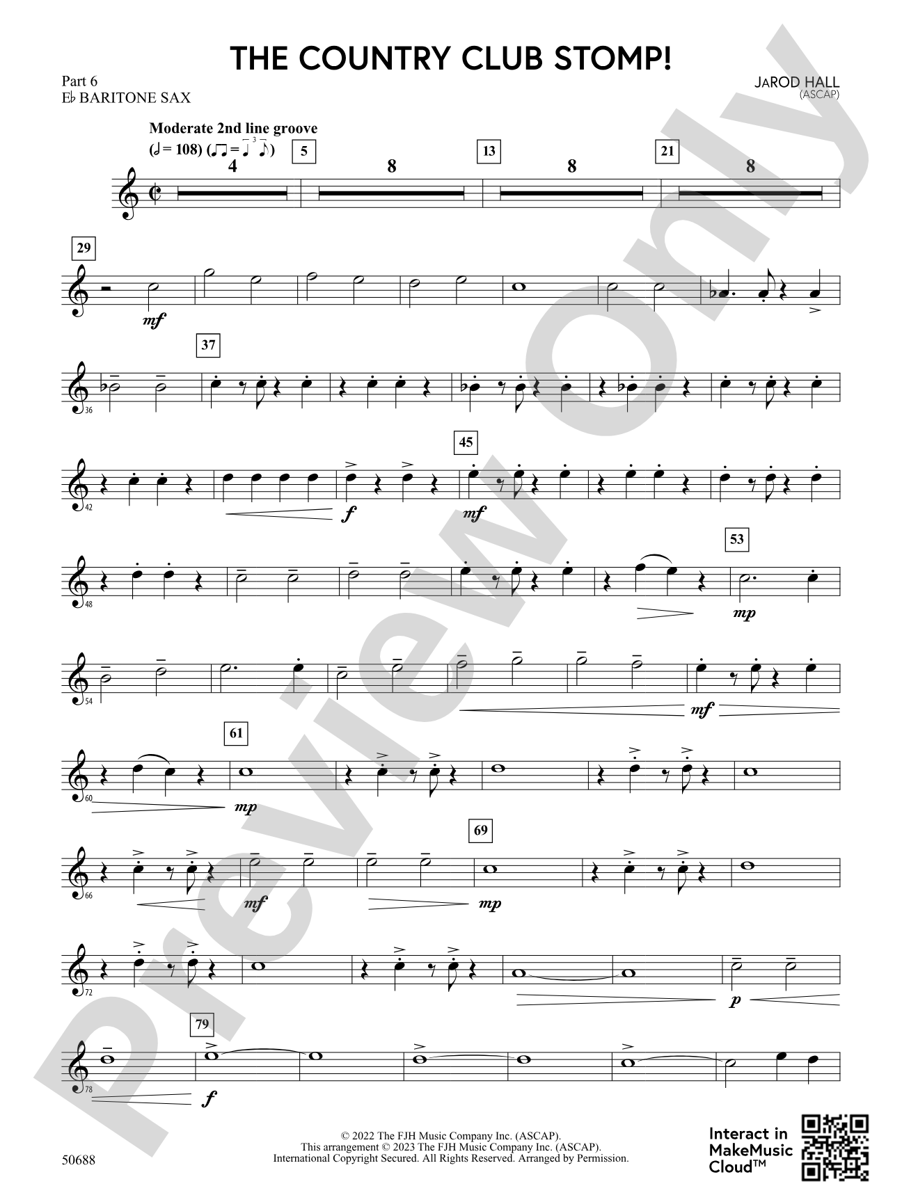The Country Club Stomp!: Part 6 - E-flat Baritone Sax