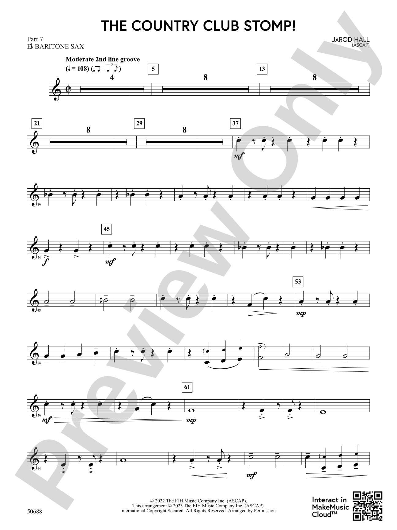 The Country Club Stomp!: Part 7 - E-flat Baritone Sax