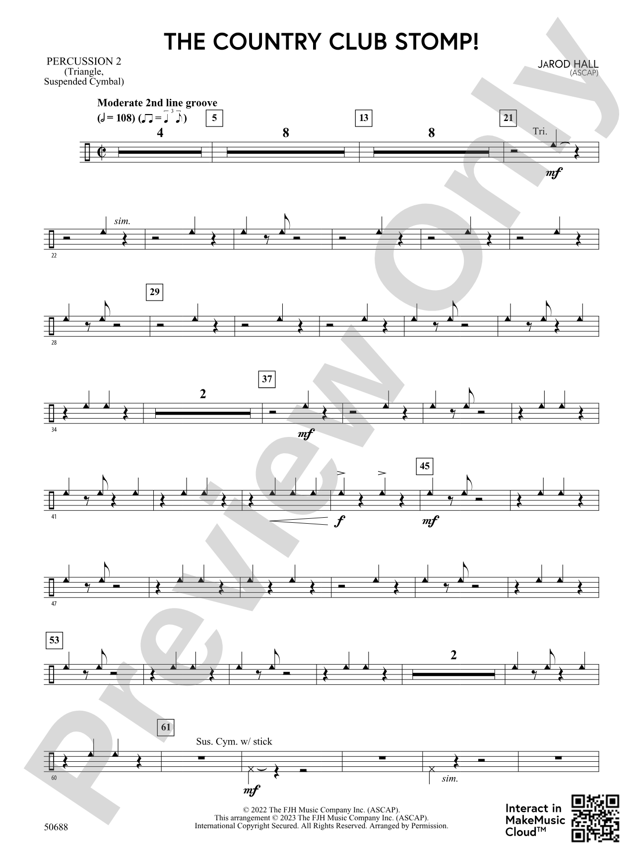 The Country Club Stomp!: 2nd Percussion