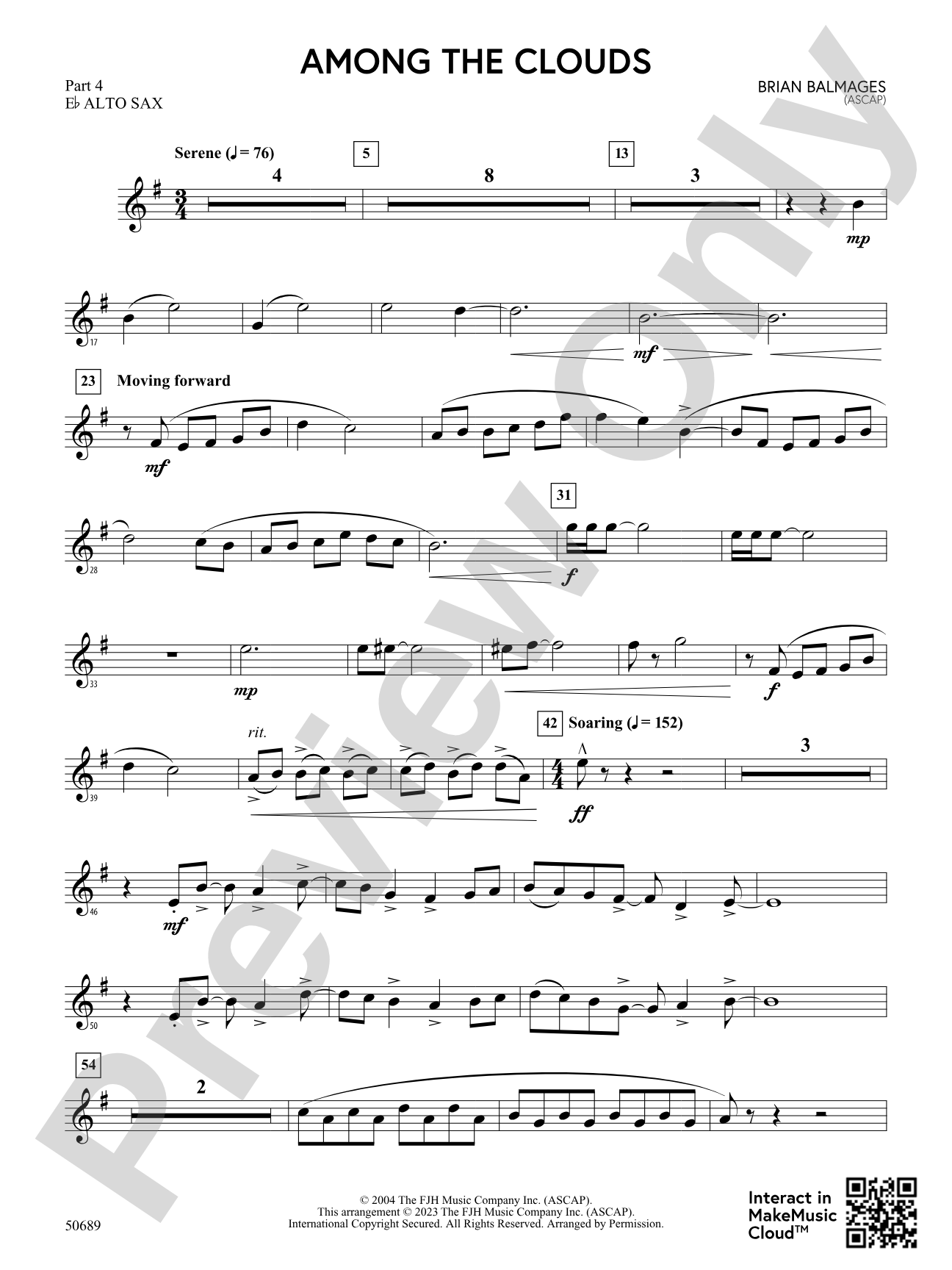 Among the Clouds: Part 4 - E-flat Alto Sax