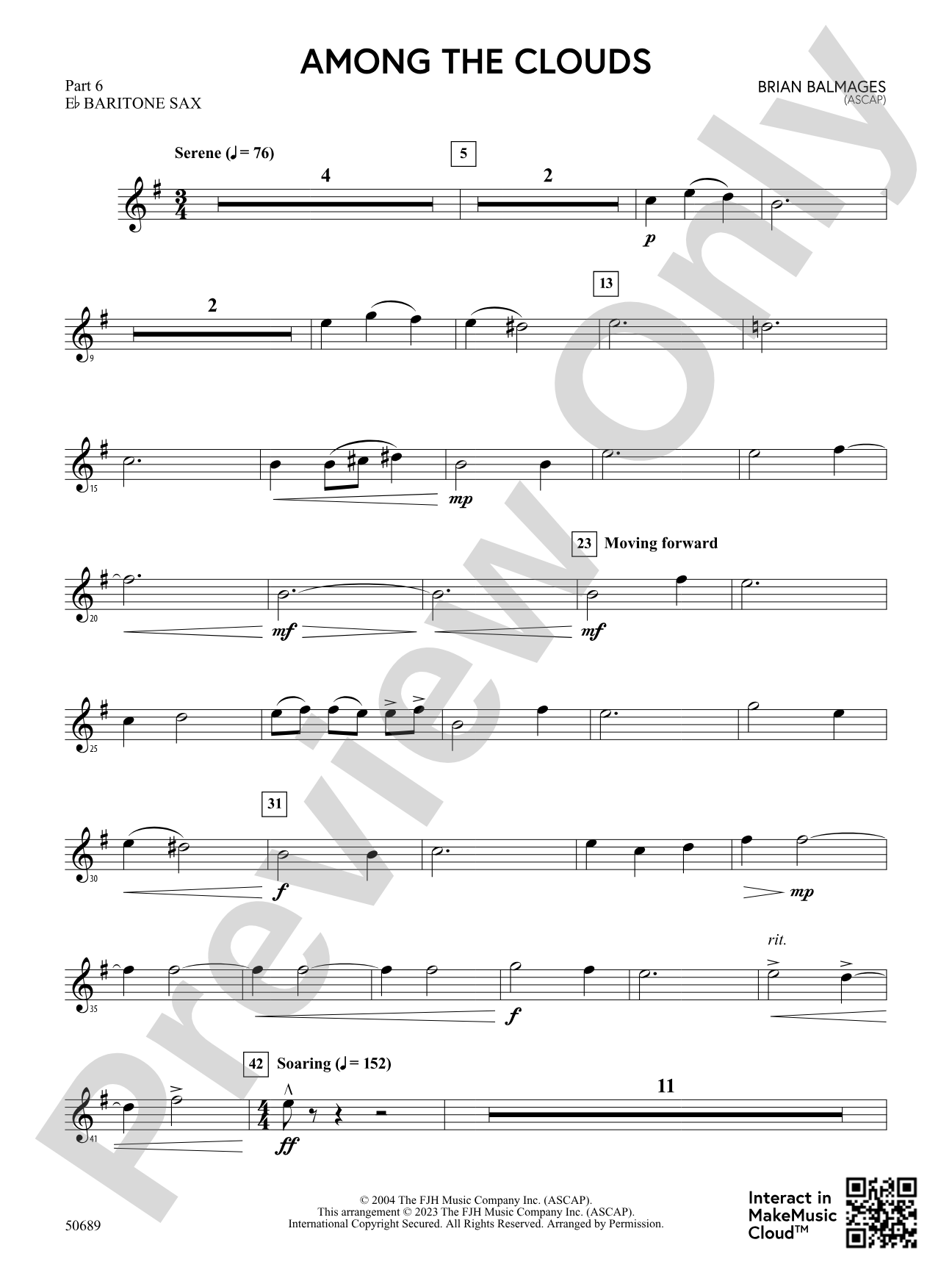 Among the Clouds: Part 6 - E-flat Baritone Sax