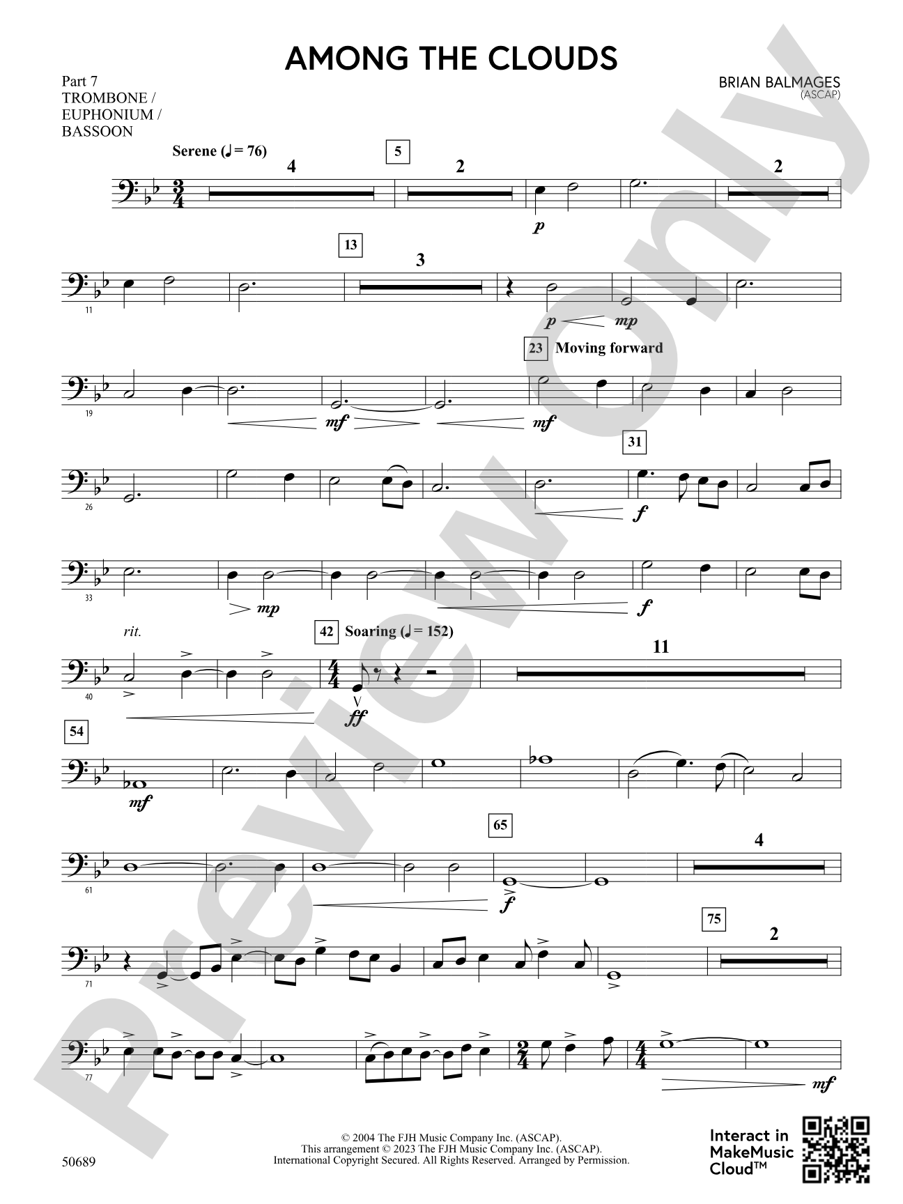 Among the Clouds: Part 7 - Trombone / Euphonium / Bassoon