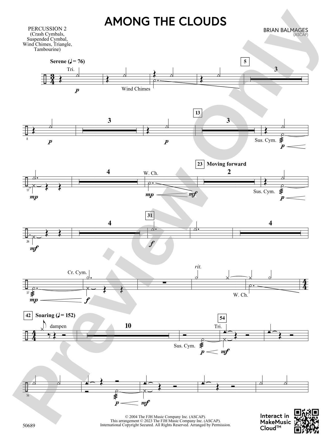 Among the Clouds: 2nd Percussion