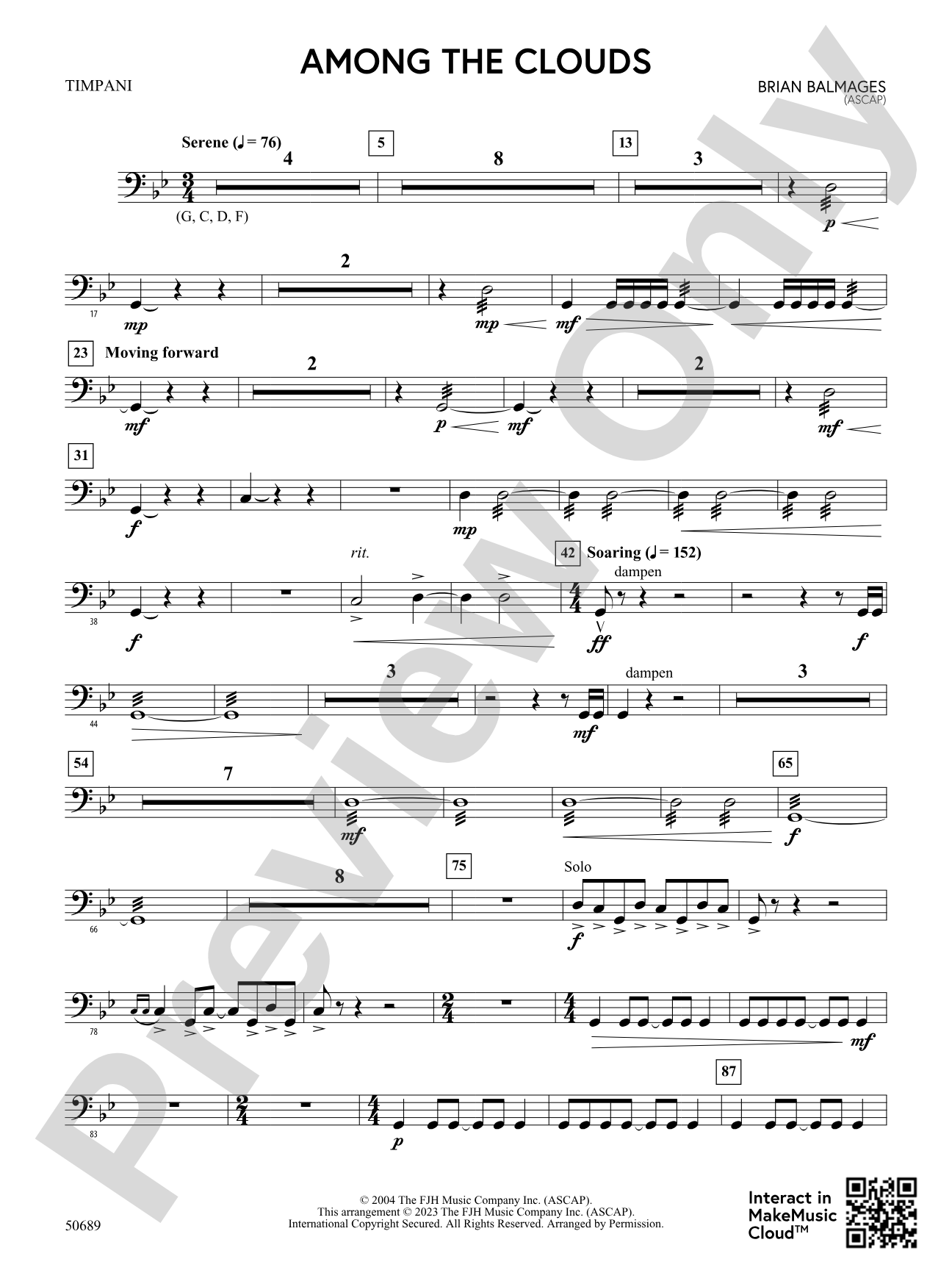 Among the Clouds: Timpani