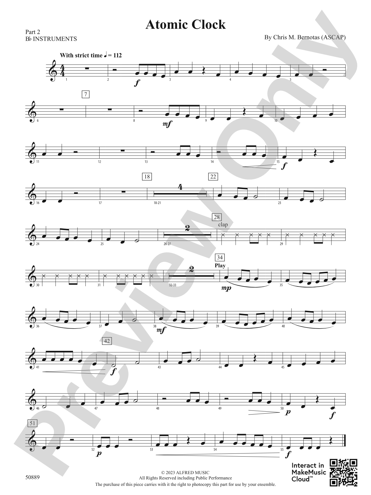 Atomic Clock: Part 2 - B-flat Instruments