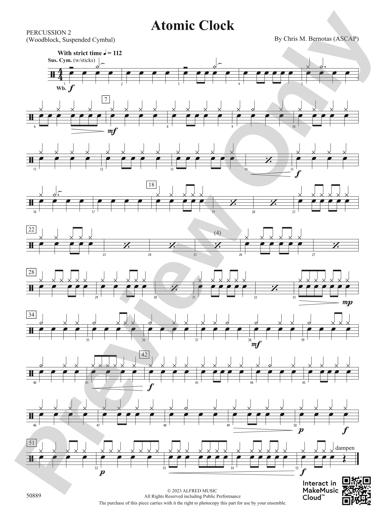 Atomic Clock: 2nd Percussion