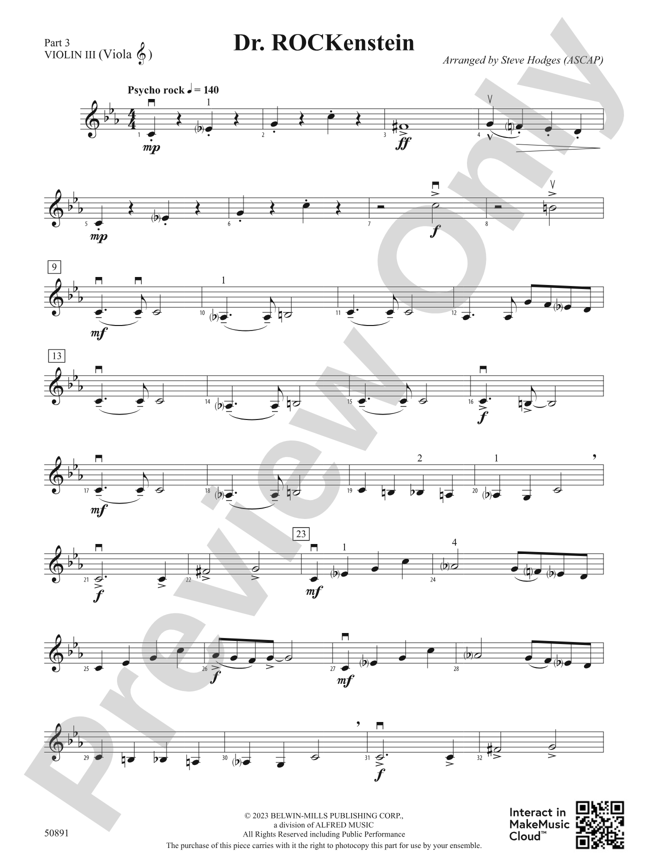 Dr. ROCKenstein: Part 3 - Violin I
