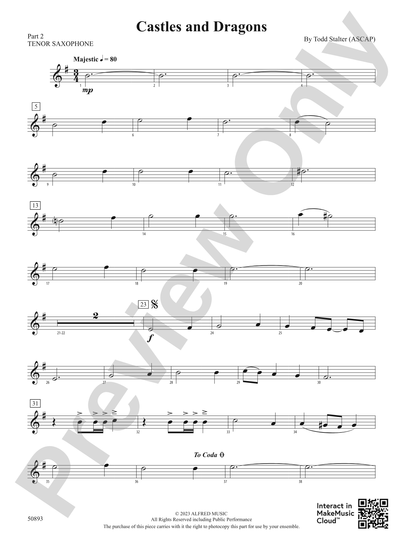 Castles and Dragons: Part 2 - Tenor Saxophone