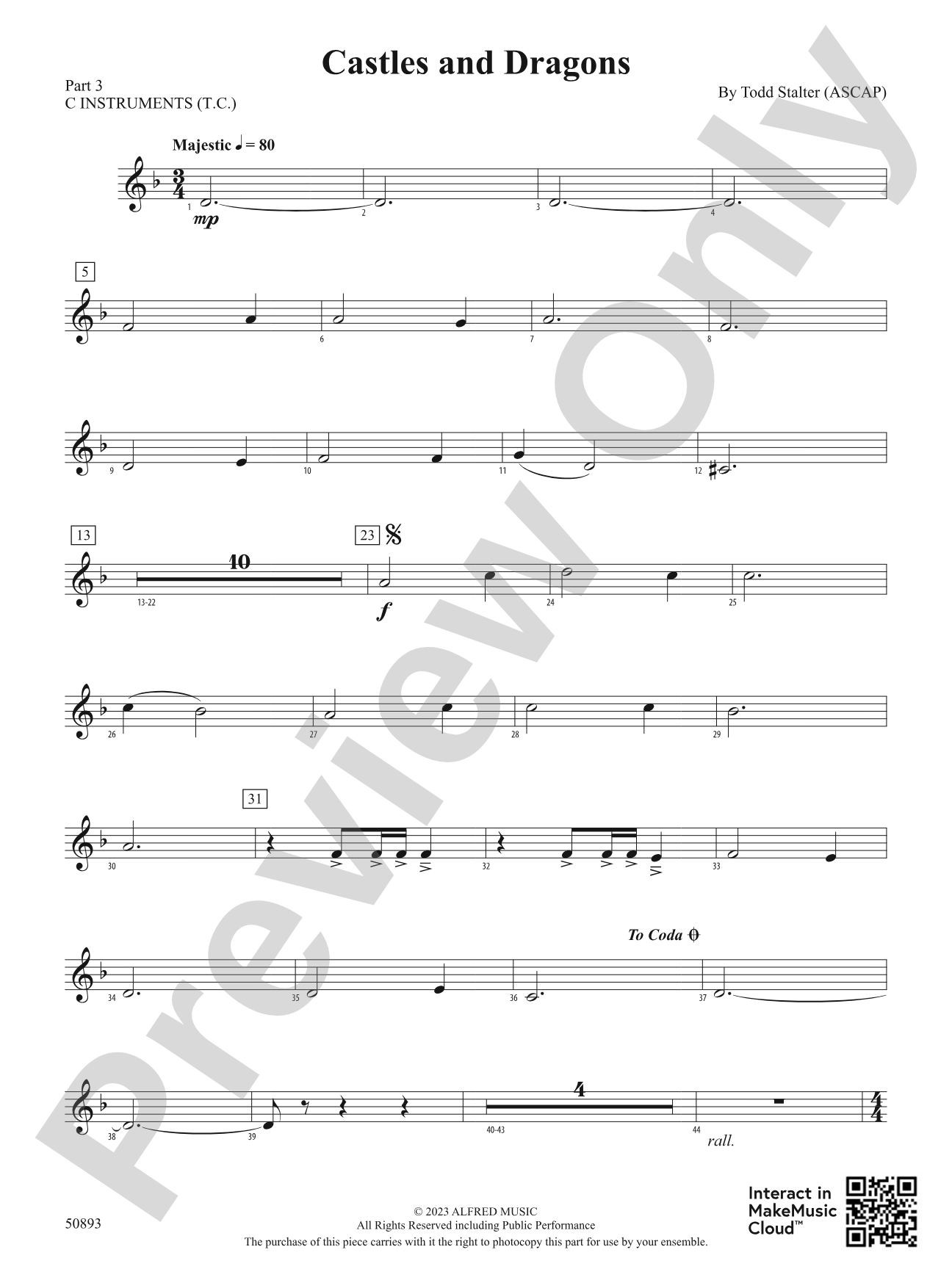 Castles and Dragons: Part 3 - C Instruments (T.C.)