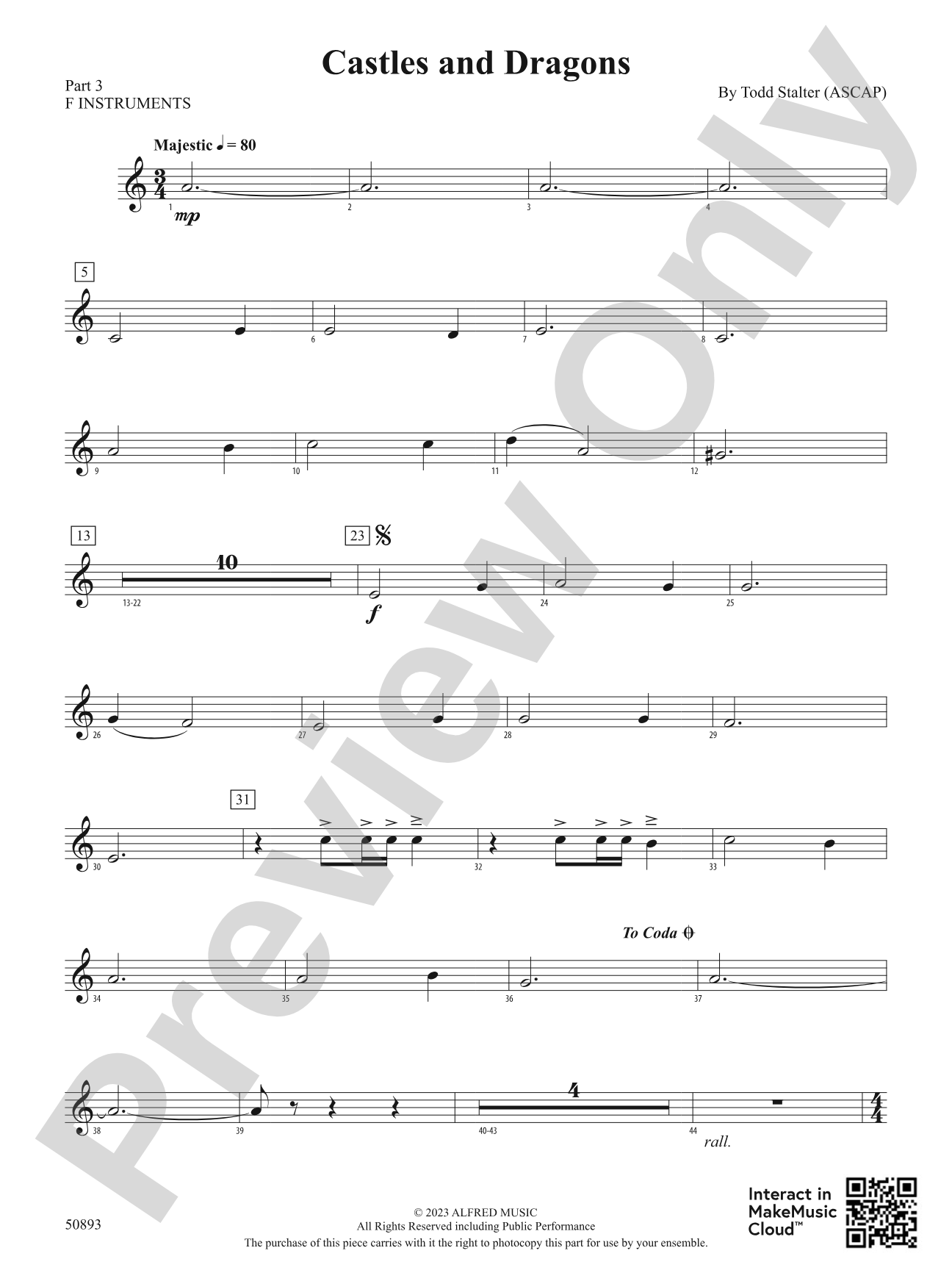 Castles and Dragons: Part 3 - F Instruments