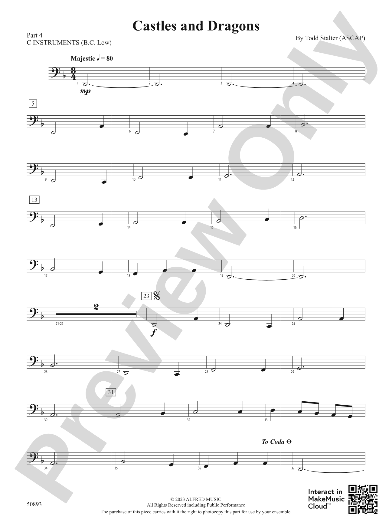 Castles and Dragons: Part 4 - C Instruments (B.C. Low)