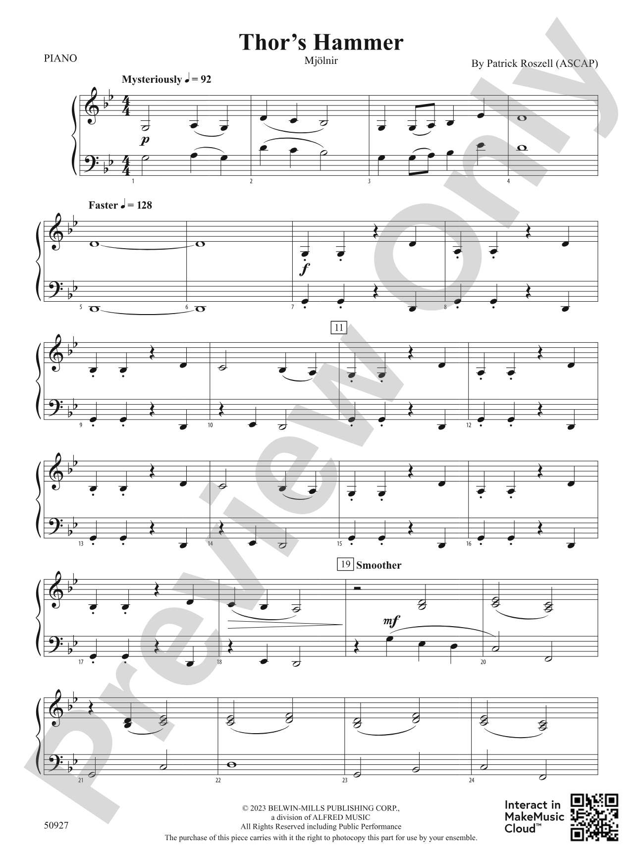 Thor's Hammer: Piano Accompaniment