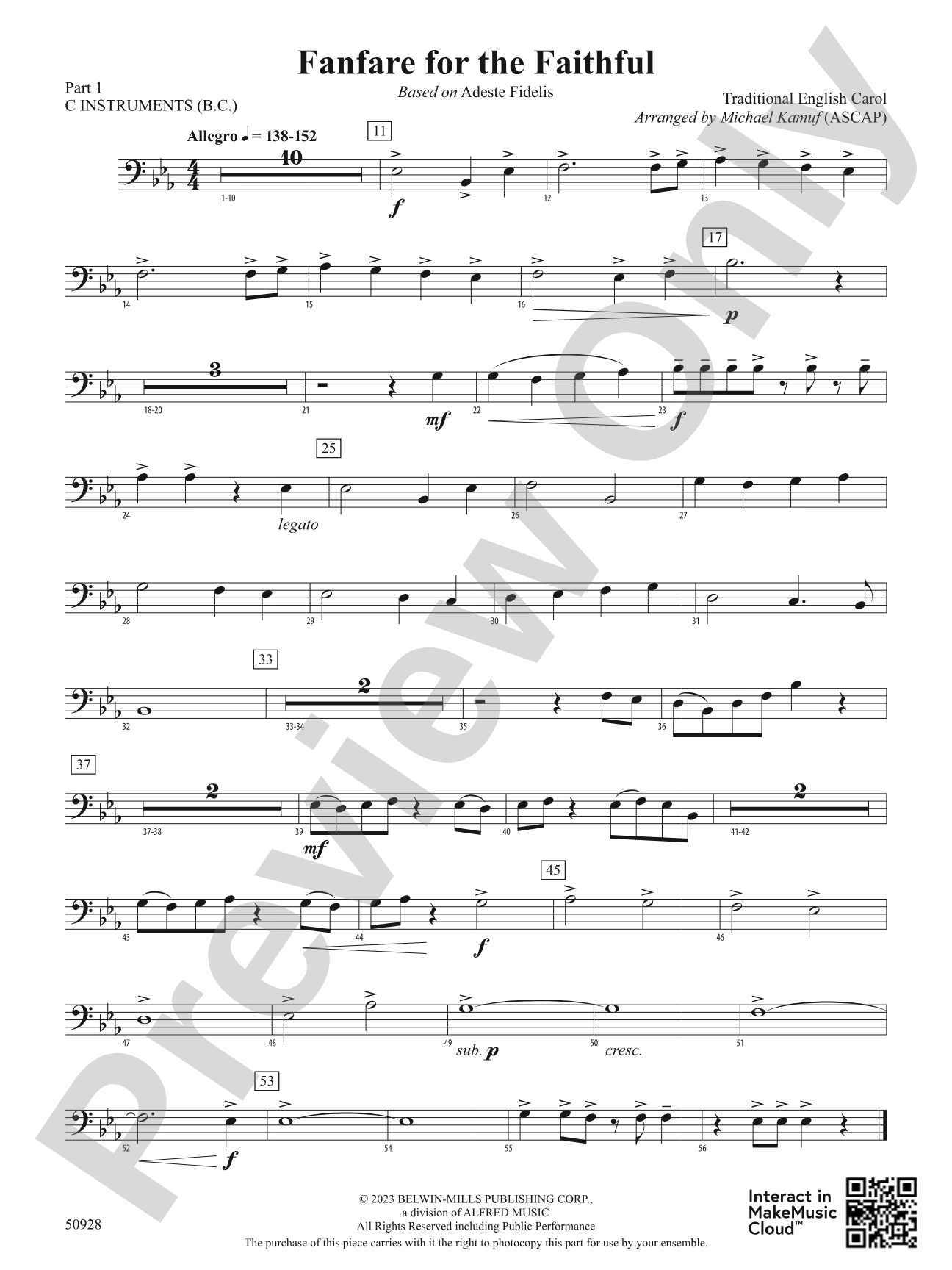 Fanfare for the Faithful: Part 1 - C Instruments (B.C.)