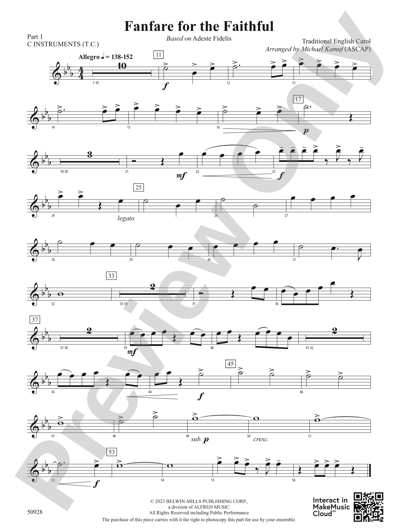 Fanfare for the Faithful: Part 1 - C Instruments (T.C.)