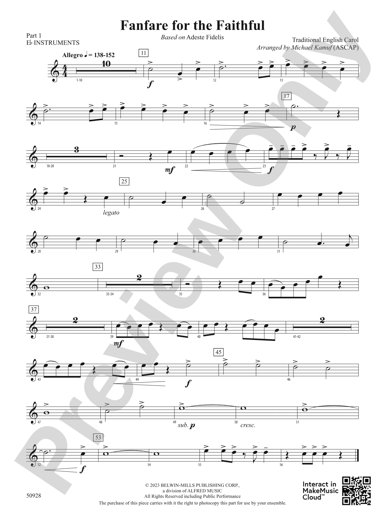 Fanfare for the Faithful: Part 1 - E-flat Instruments