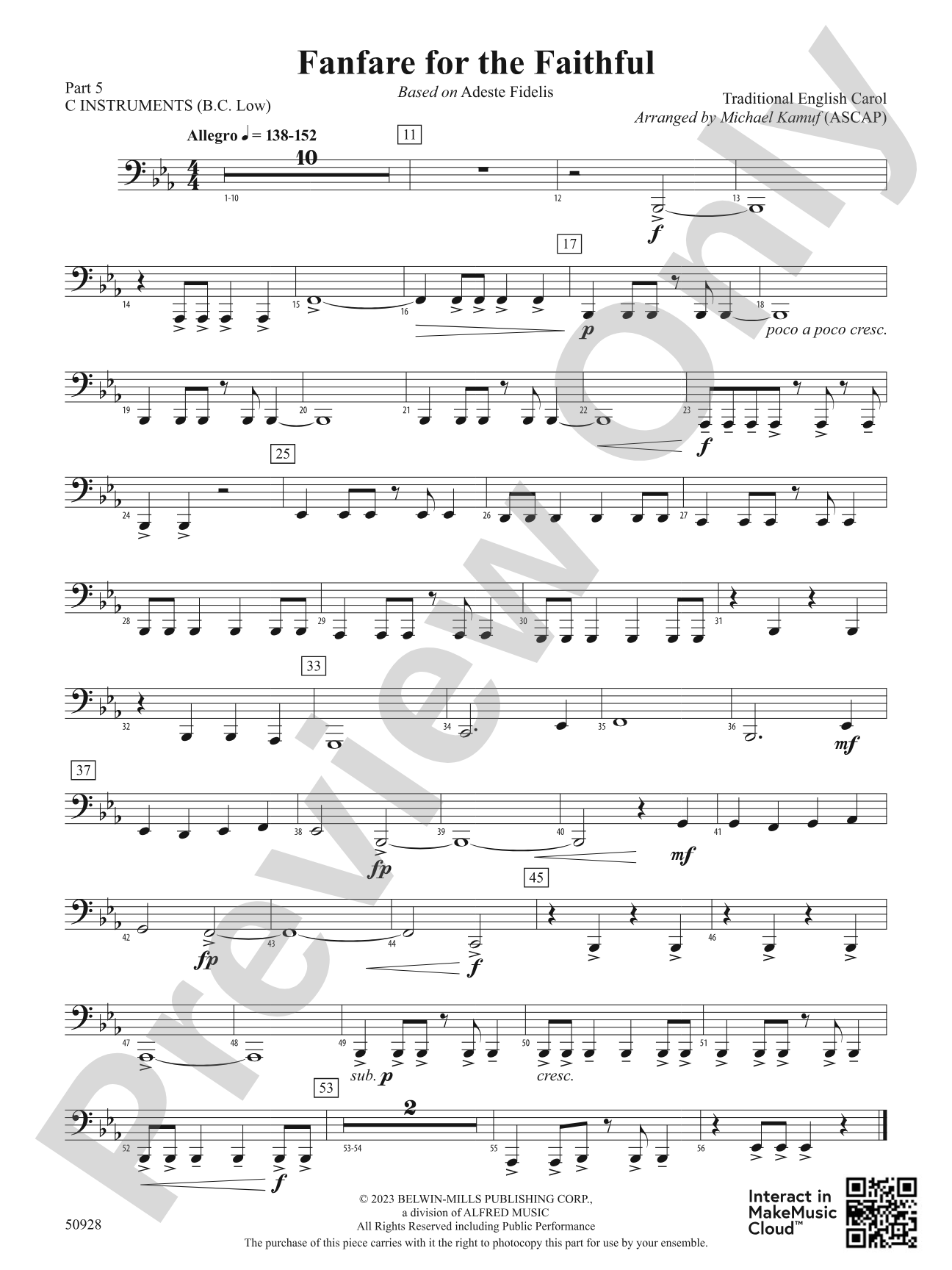 Fanfare for the Faithful: Part 5 - C Instruments (B.C. Low)